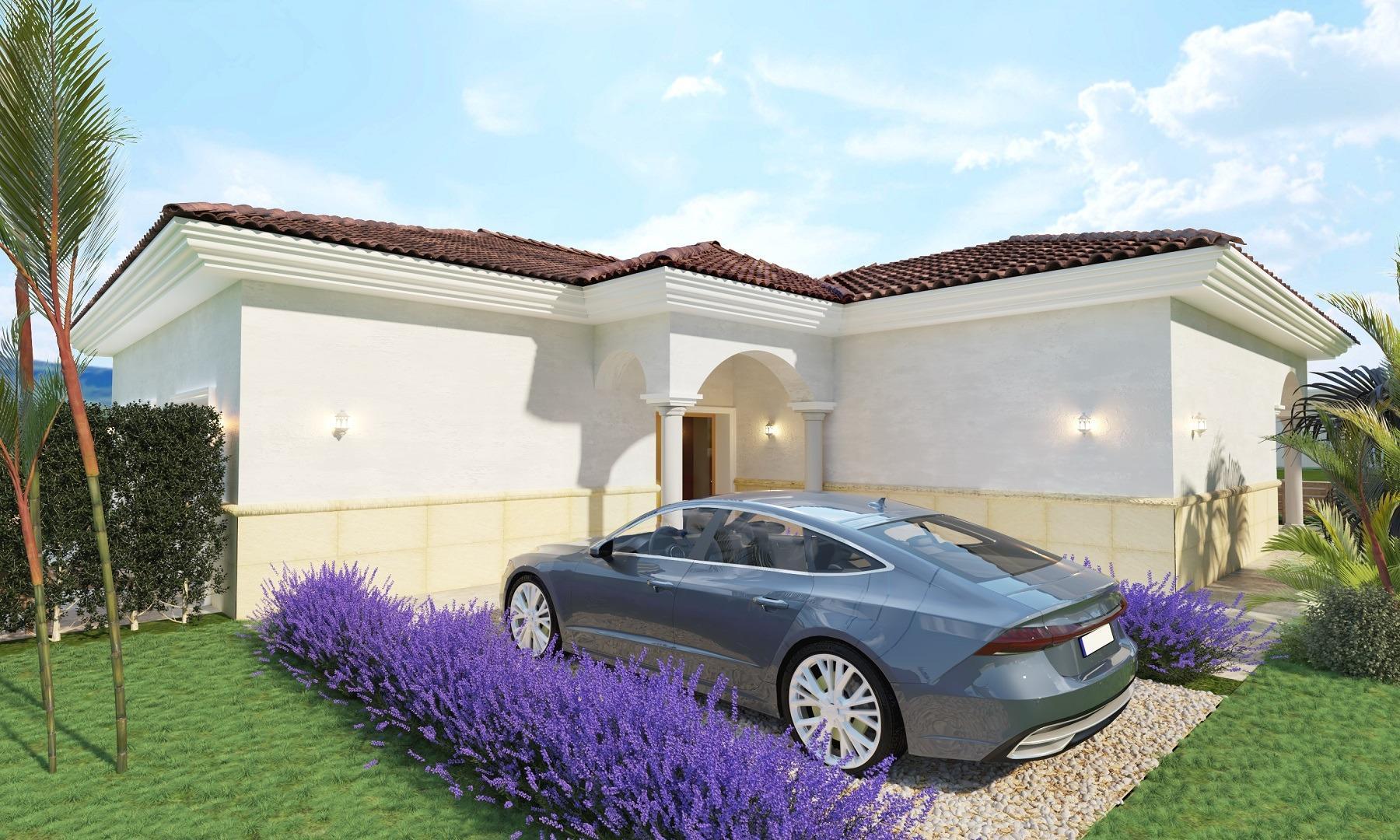 Villas de nueva construcción en amplias parcelas rústicas en Pinoso, Alicante — 3