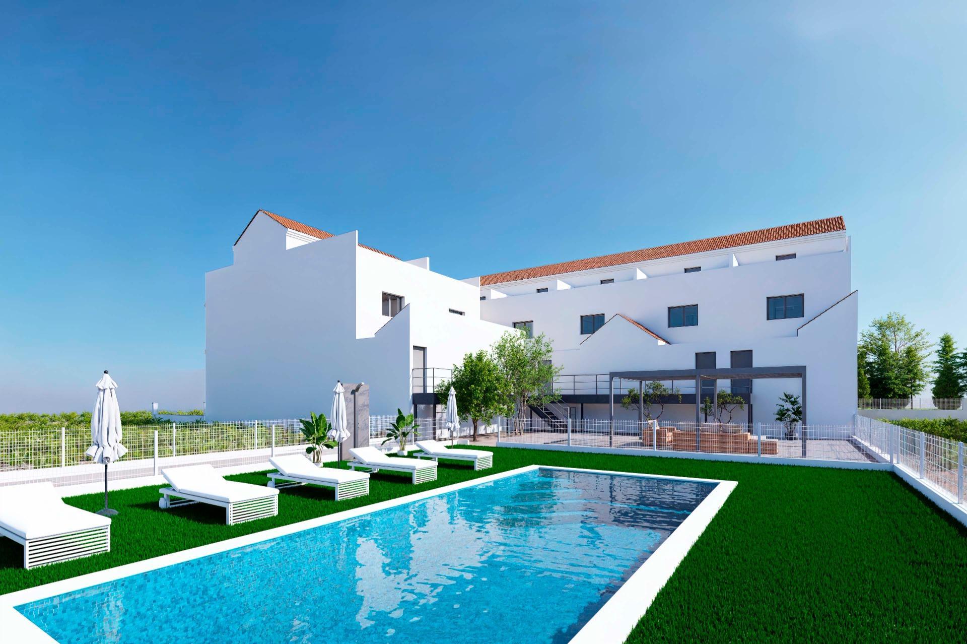 Modern Townhouses with Solarium and Basement in Rafal, Alicante — 2