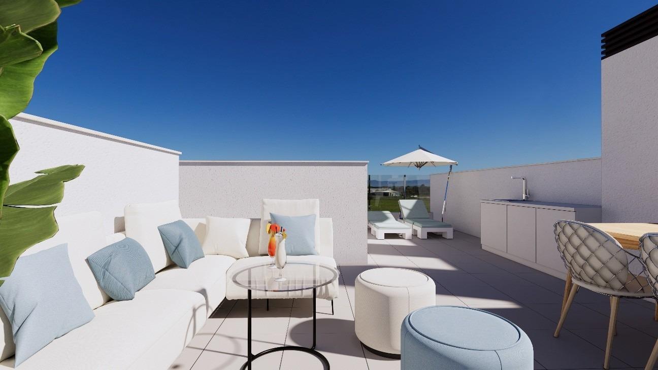 Casas adosadas de nueva construcción en primera línea de La Serena Golf en Los Alcázares — 6