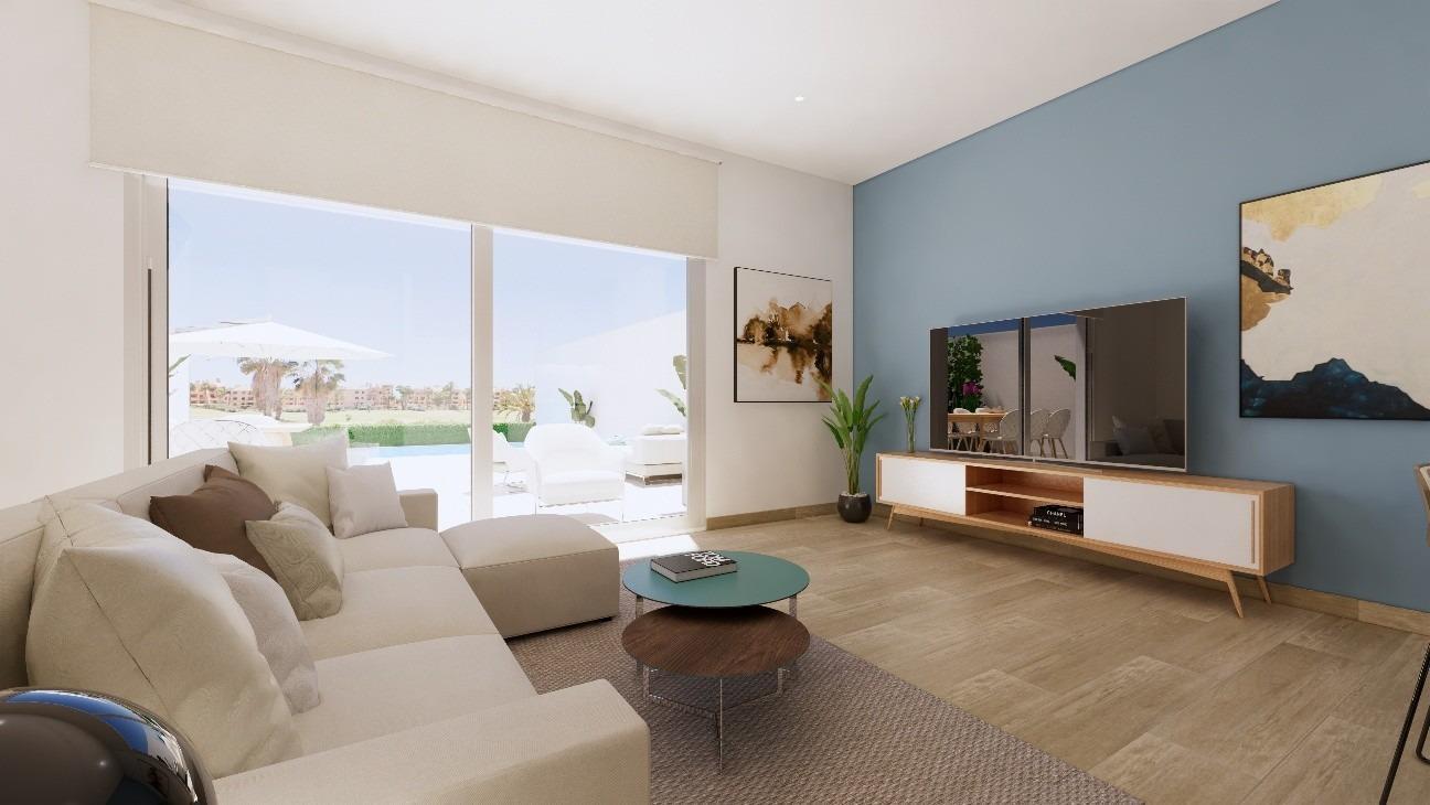 Casas adosadas de nueva construcción en primera línea de La Serena Golf en Los Alcázares — 9