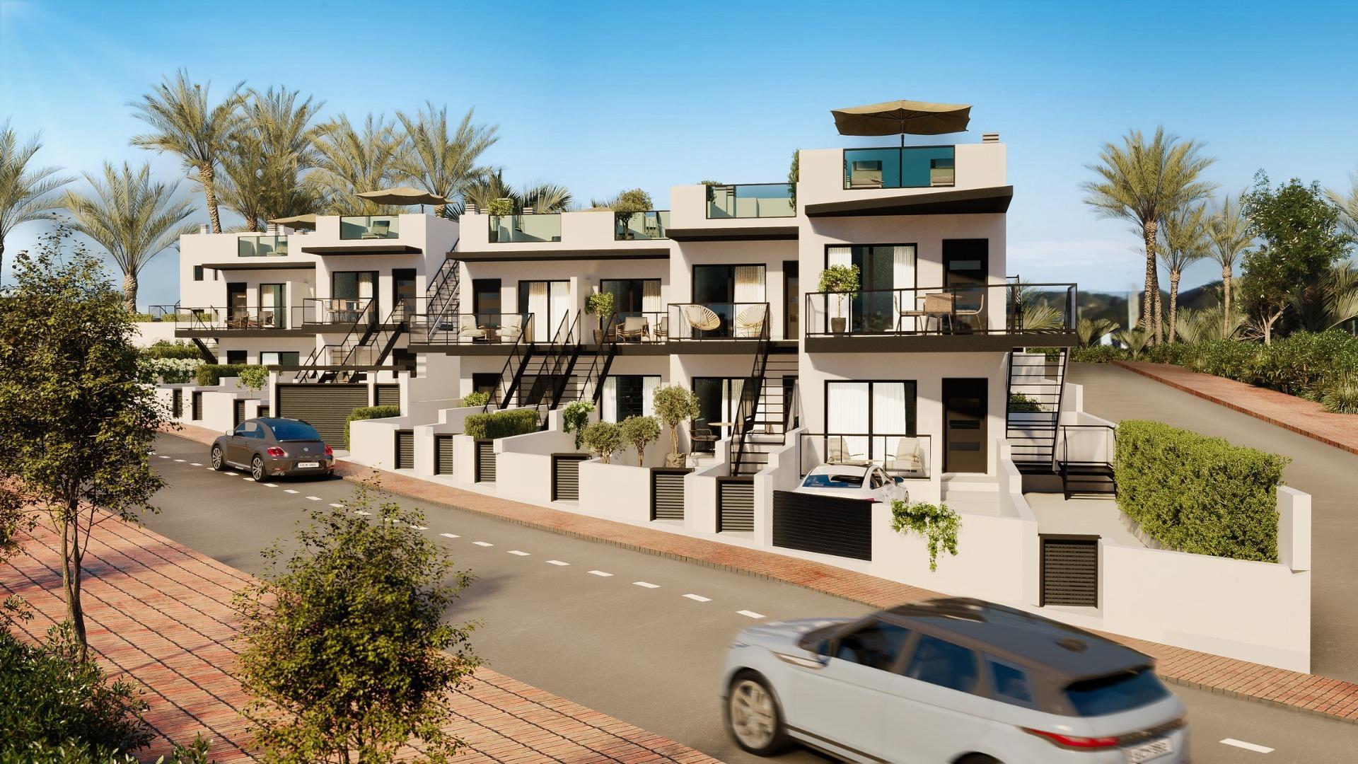 Nieuwbouwwoningen op slechts 200 meter van het strand in Puerto de Mazarrón
