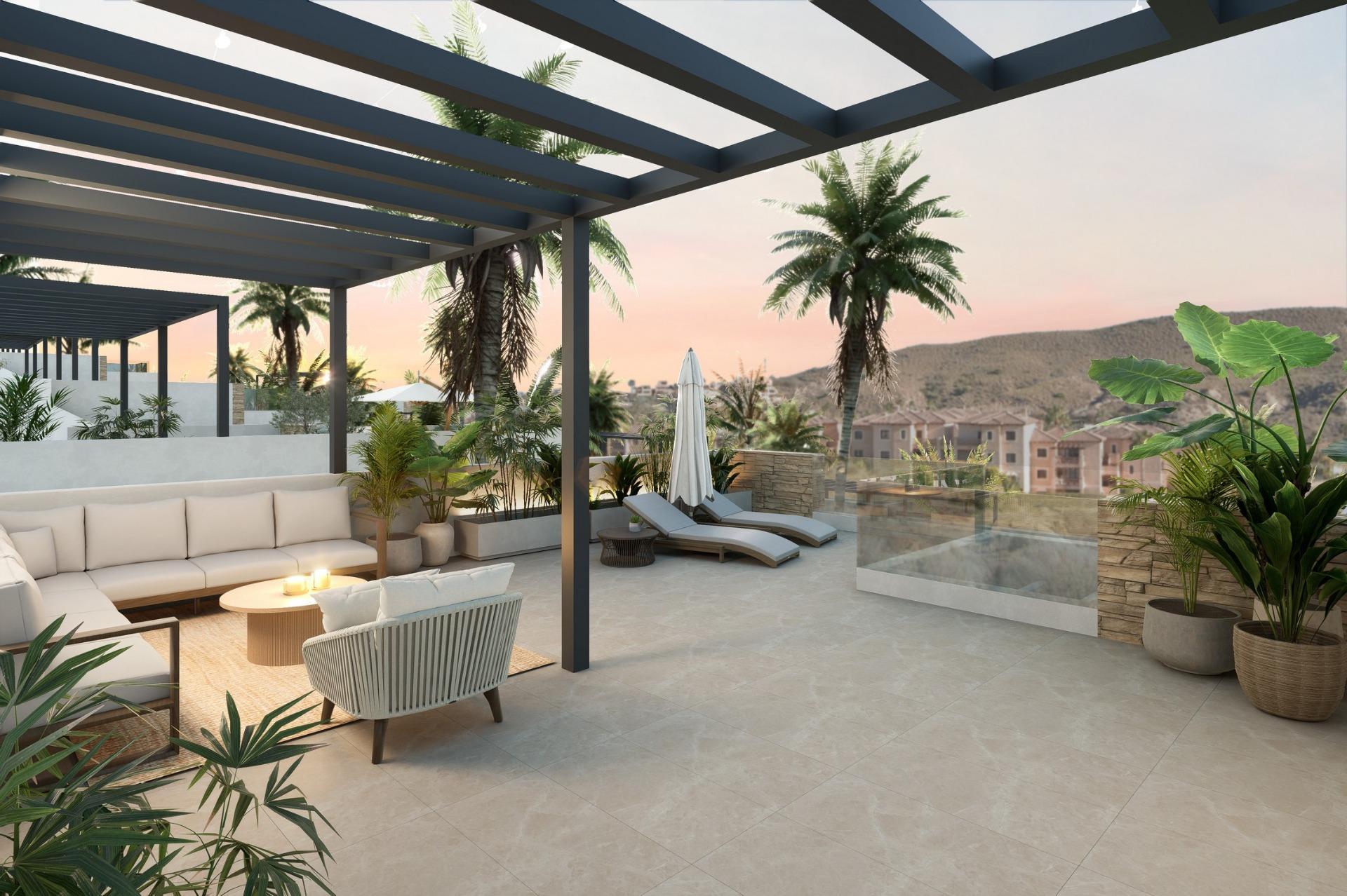 Modernas villas de nueva construcción con piscina privada en Valle del Este, Vera, Almería — 2