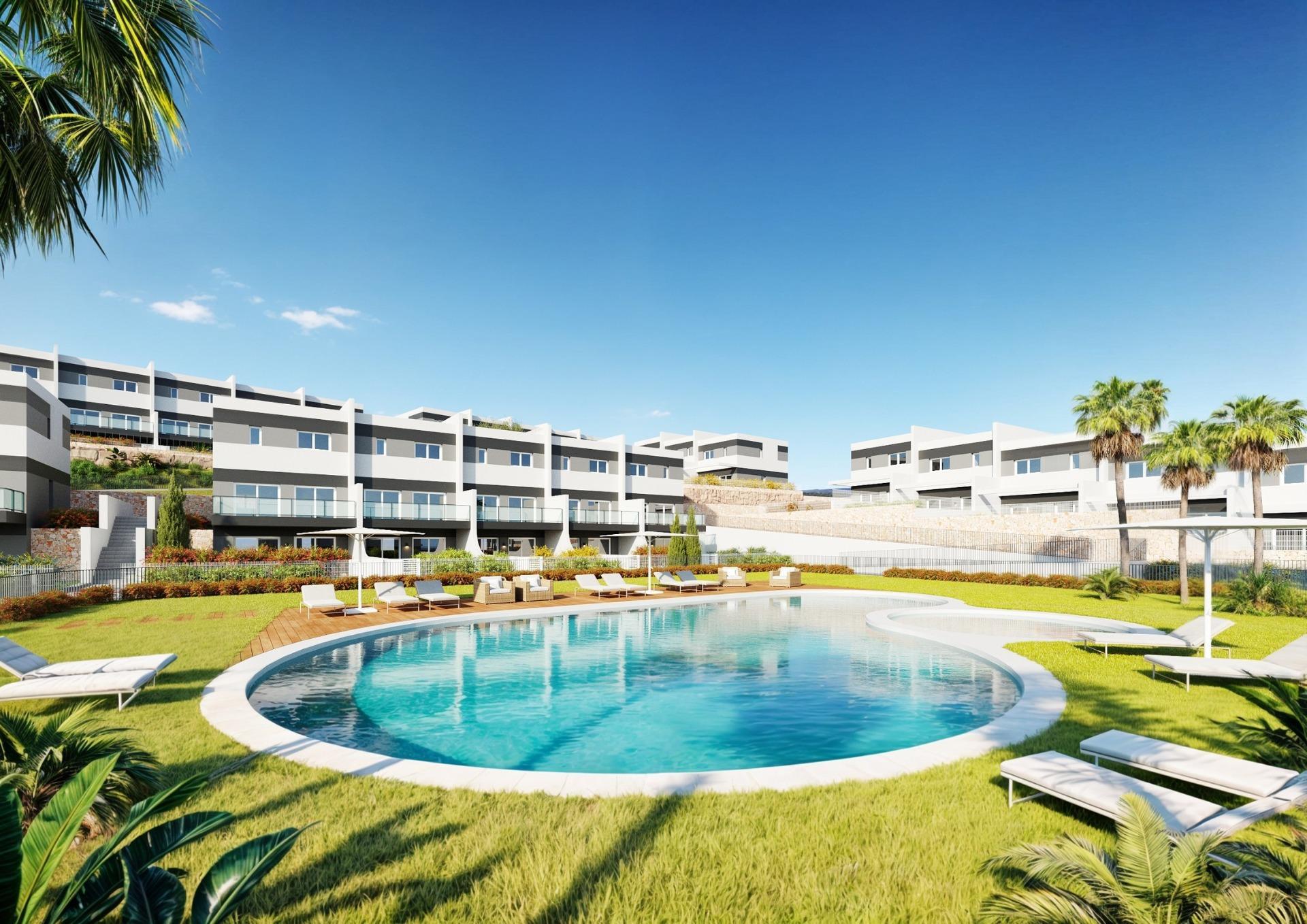 Modernas casas adosadas de 3 dormitorios en venta en Balcón de Finestrat, Costa Blanca