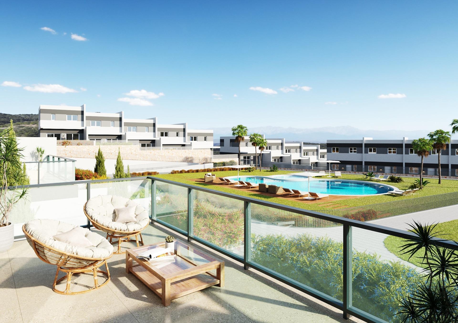 Modernas casas adosadas de 3 dormitorios en venta en Balcón de Finestrat, Costa Blanca — 3