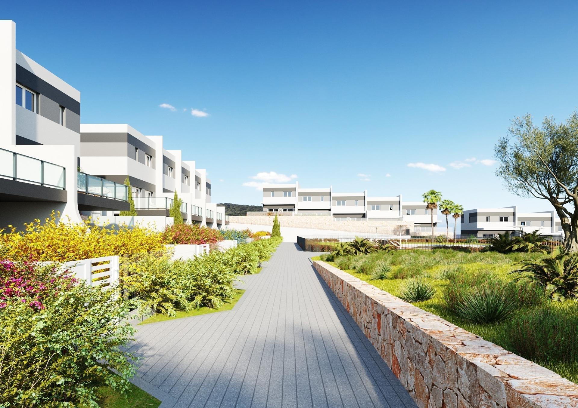 Moderne herenhuizen met 3 slaapkamers te koop in Balcon de Finestrat Costa Blanca — 14