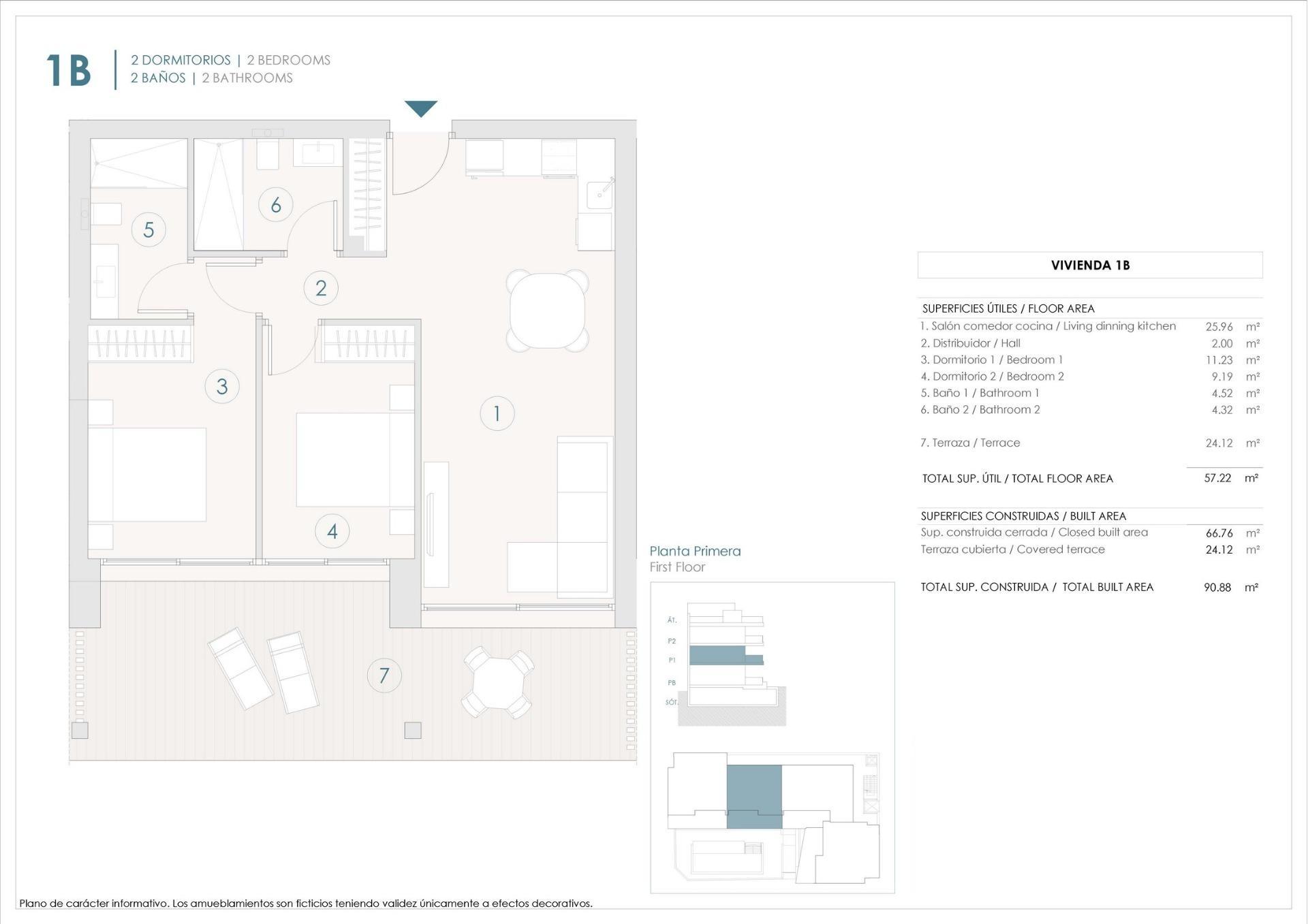 Apartamentos de nueva construcción en Benijófar con una ubicación céntrica — 6