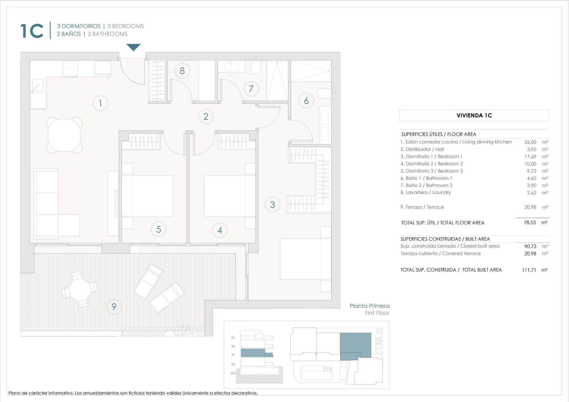 Apartamentos de nueva construcción en Benijófar con una ubicación céntrica — 6