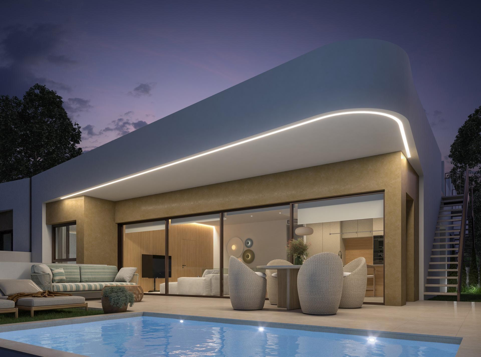 Villas de nueva construcción con piscina privada en Dolores, Alicante — 2