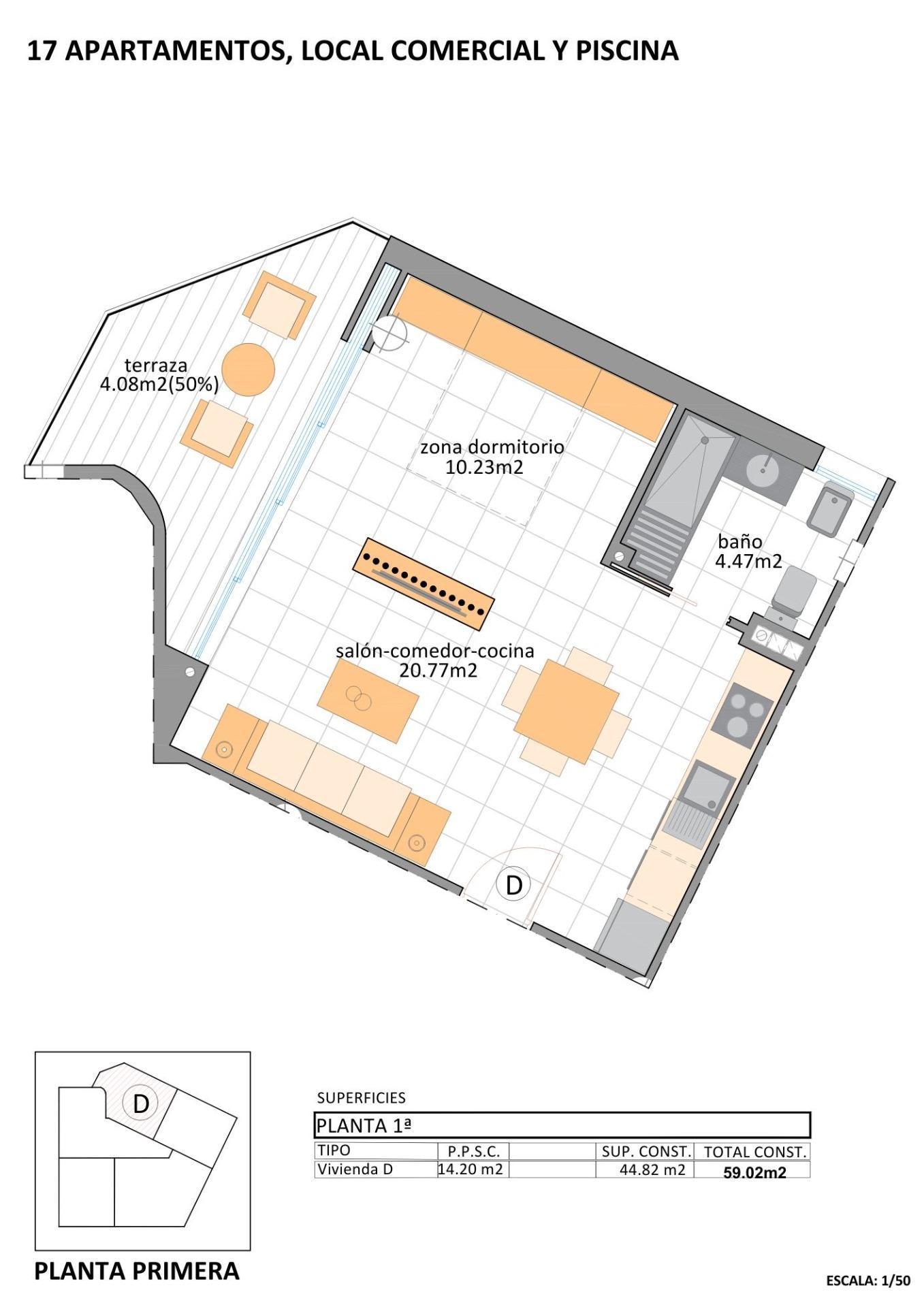 Apartamentos turísticos de nueva construcción cerca de la playa en Lo Pagán, San Pedro del Pinatar — 11