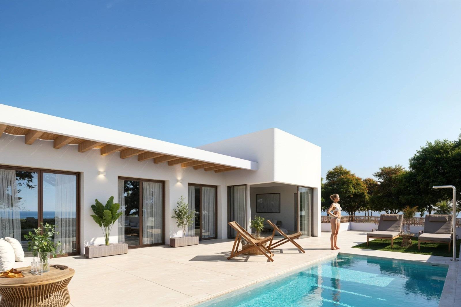 Maisons de ville neuves de style Ibiza à Dolores, Costa Blanca