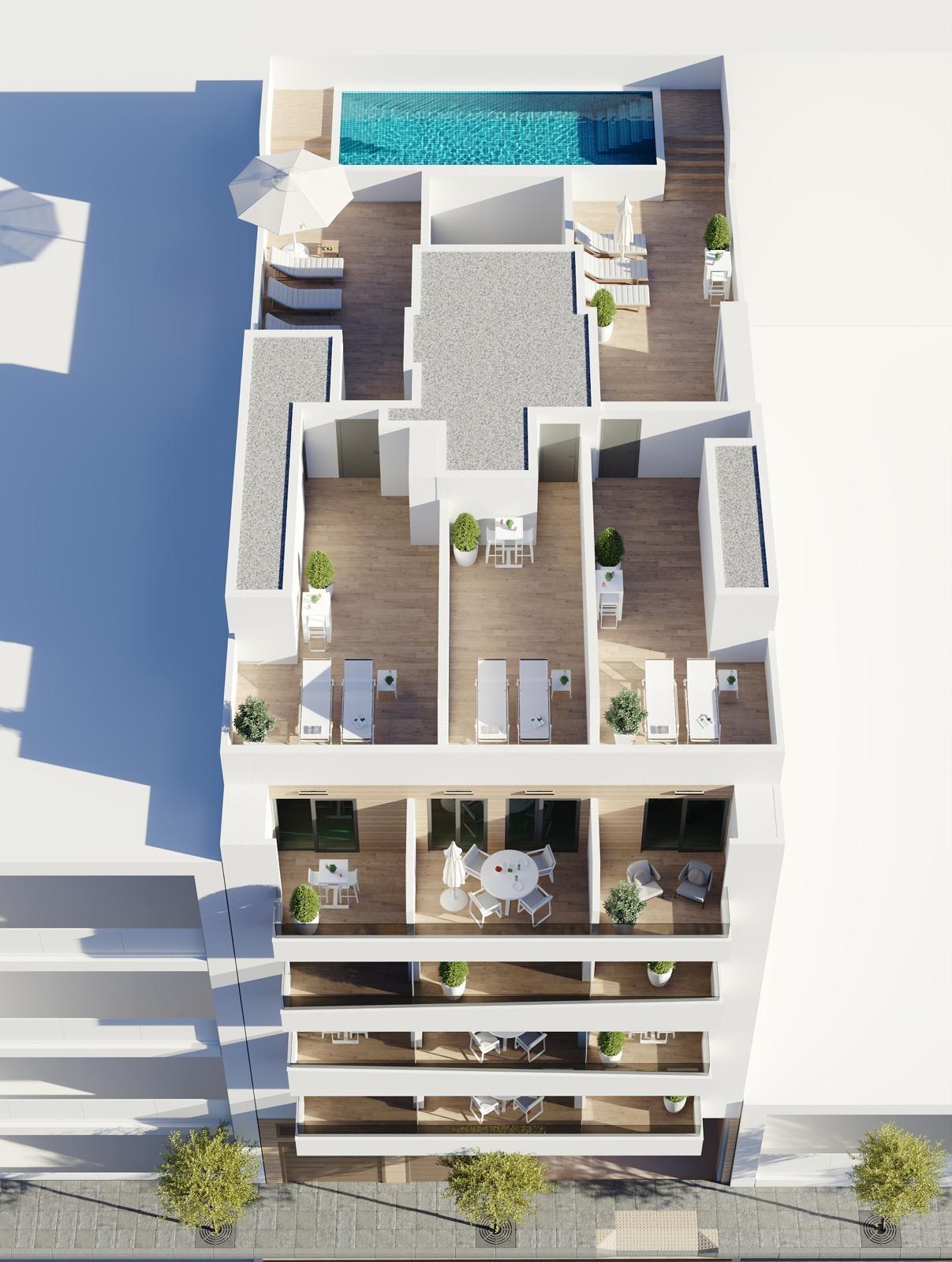 Apartamentos de nueva construcción en Torrevieja A solo 600 m de la Playa del Cura — 12