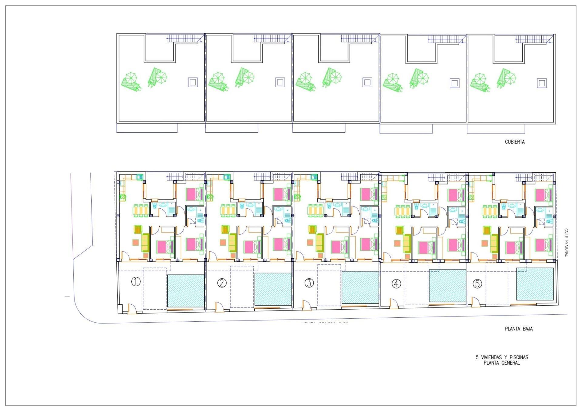 Neubau-Reihenhäuser mit privatem Pool in Avileses, Murcia — 10