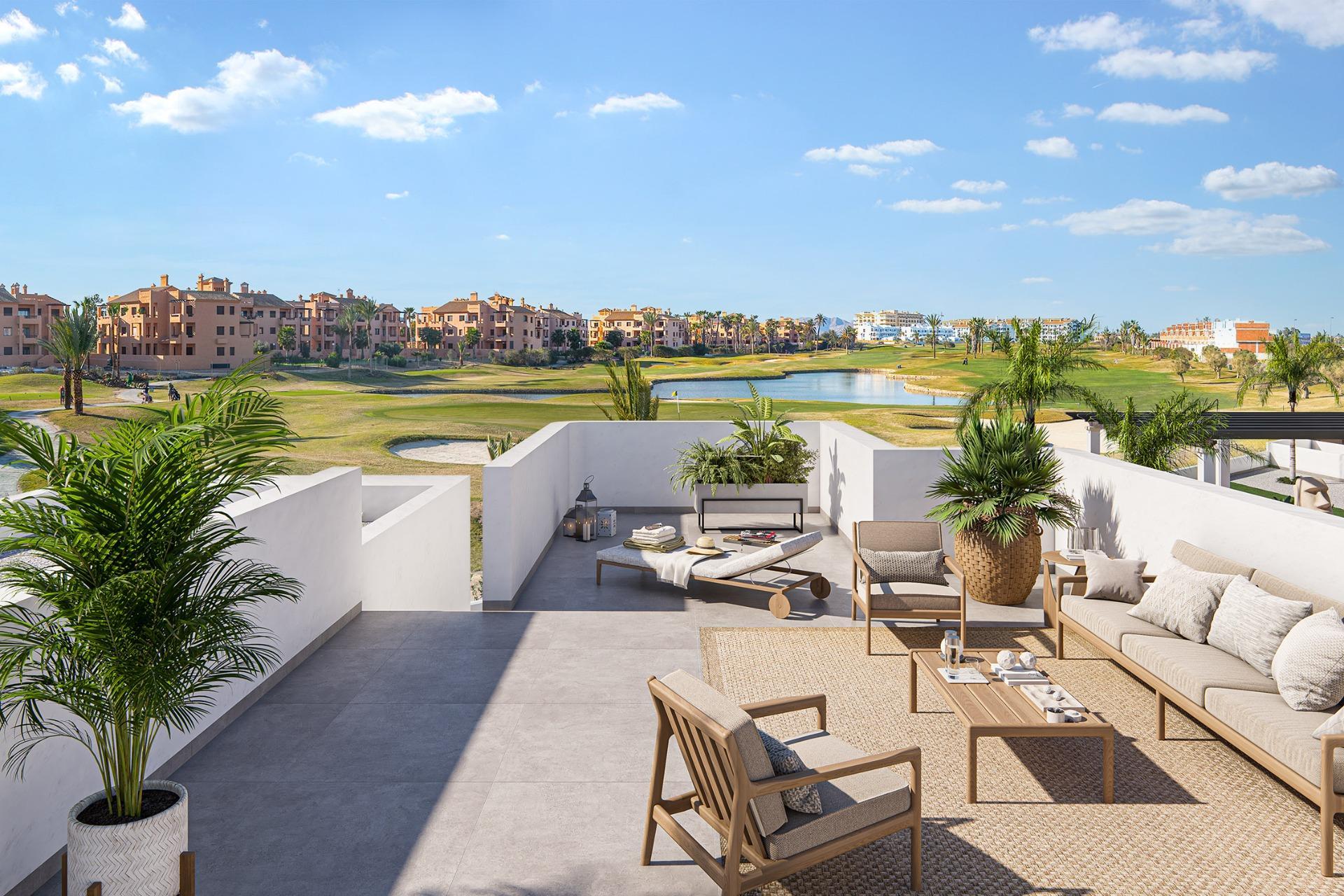 Complejo residencial de nueva construcción cerca de Serena Golf y el Mar Menor en Los Alcázares