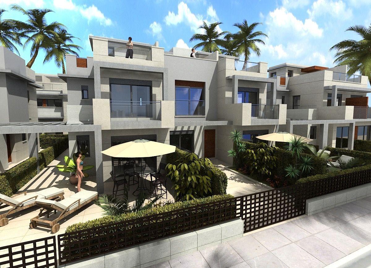 Moderne halfvrijstaande villa's met uitzicht op zee in Puerto de Mazarron — 2
