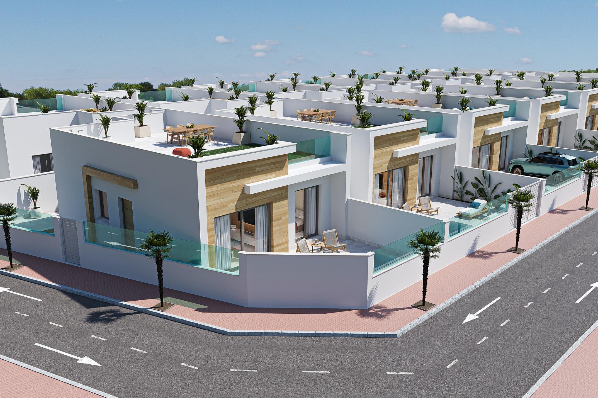 Moderne einstöckige Villen mit privatem Pool und Solarium in El Jimenado Murcia — 3