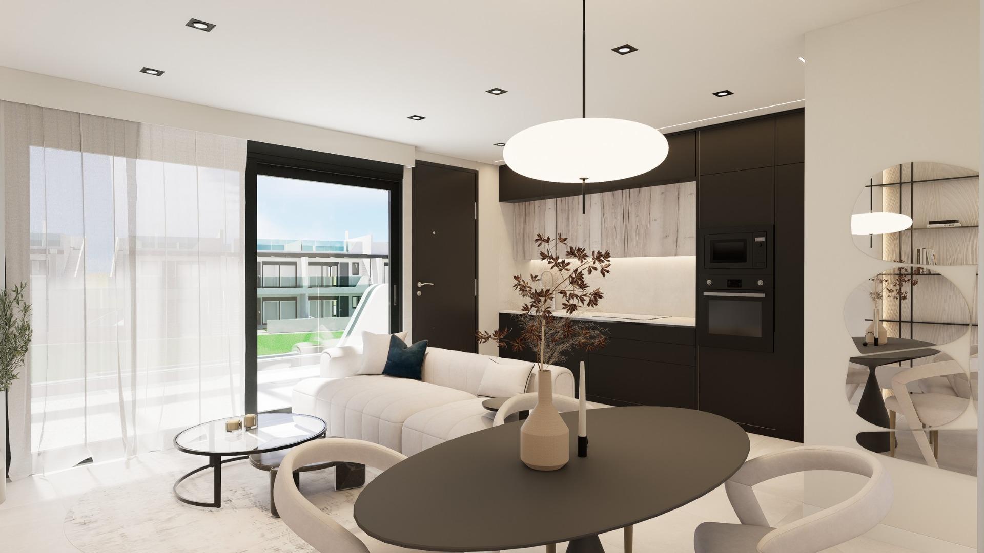 Bungalows de nueva construcción con jardín o solárium cerca de la playa en Pilar de la Horadada — 11