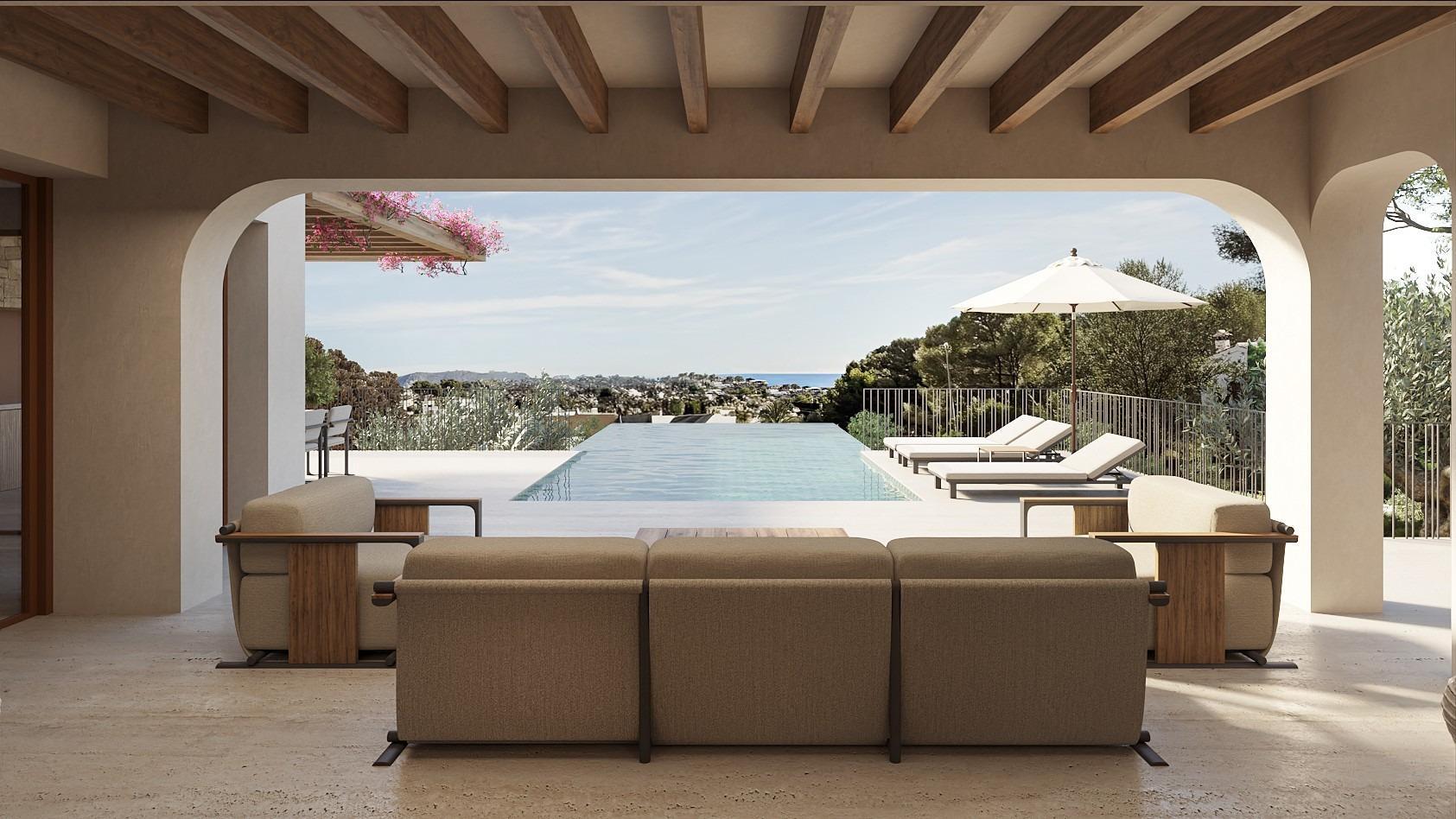 Luxuriöse Villa im ibizenkischen Stil in La Fustera (Benissa Costa) Nur 1 km vom Strand entfernt — 3