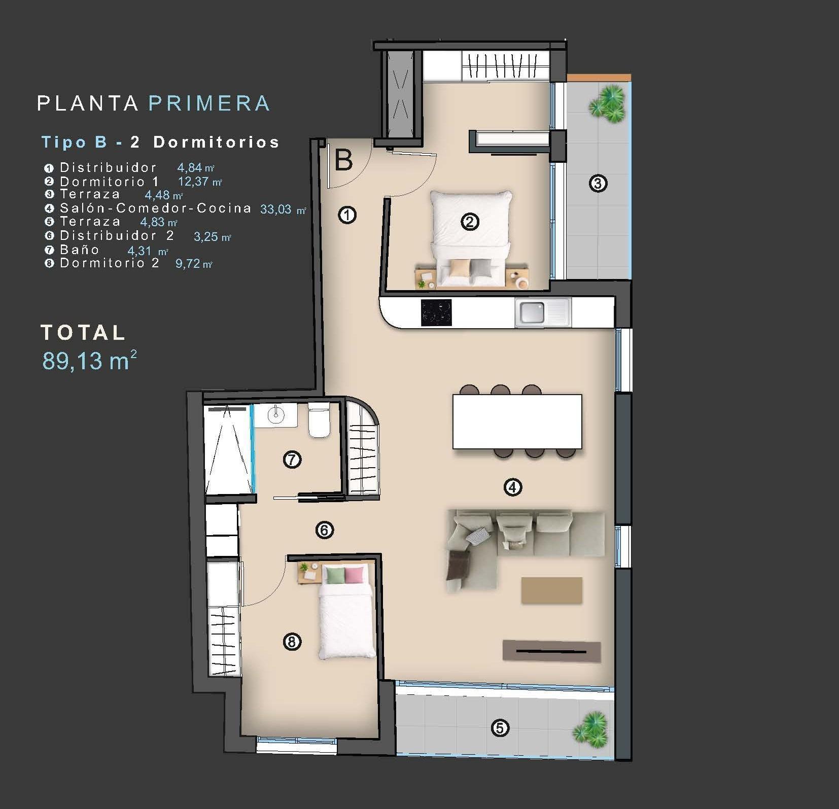 Apartamentos de nueva construcción en el corazón de Torrevieja, a solo 400 m de la playa — 9