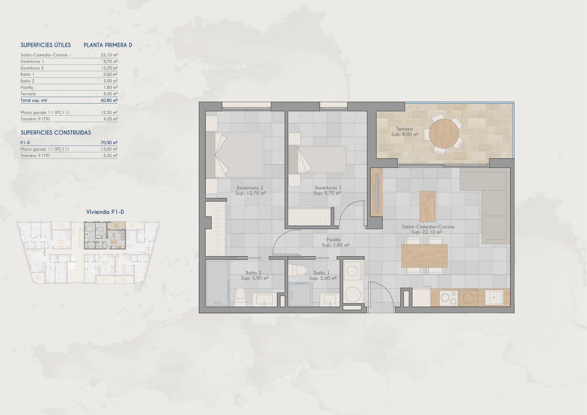 Apartamentos de nueva construcción en venta en Lo Pagan (San Pedro del Pinatar) cerca de la playa — 11