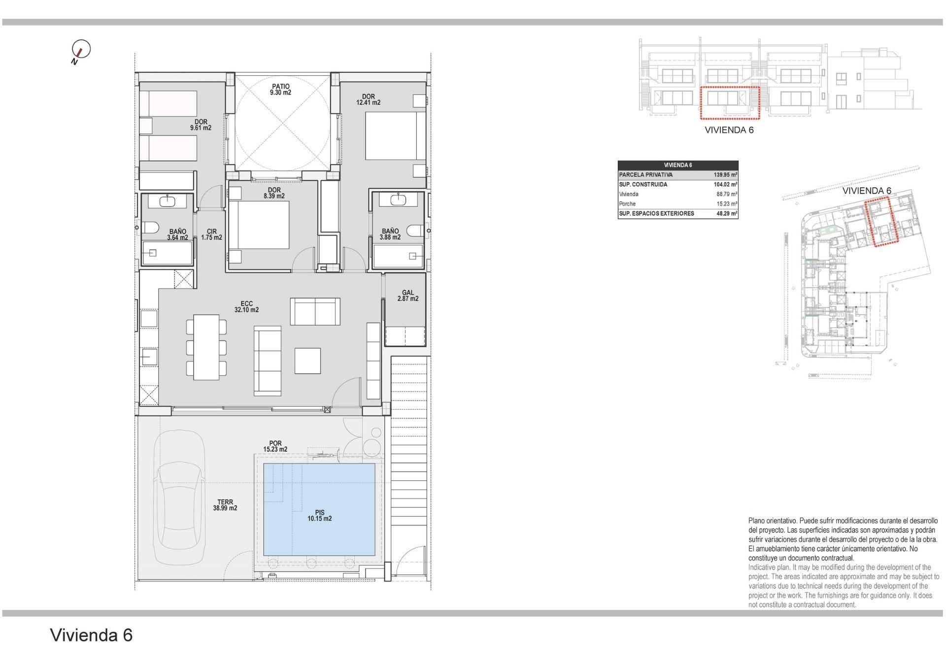 Bungalows neufs à vendre à Pilar de la Horadada, à 3 km de la plage — 15