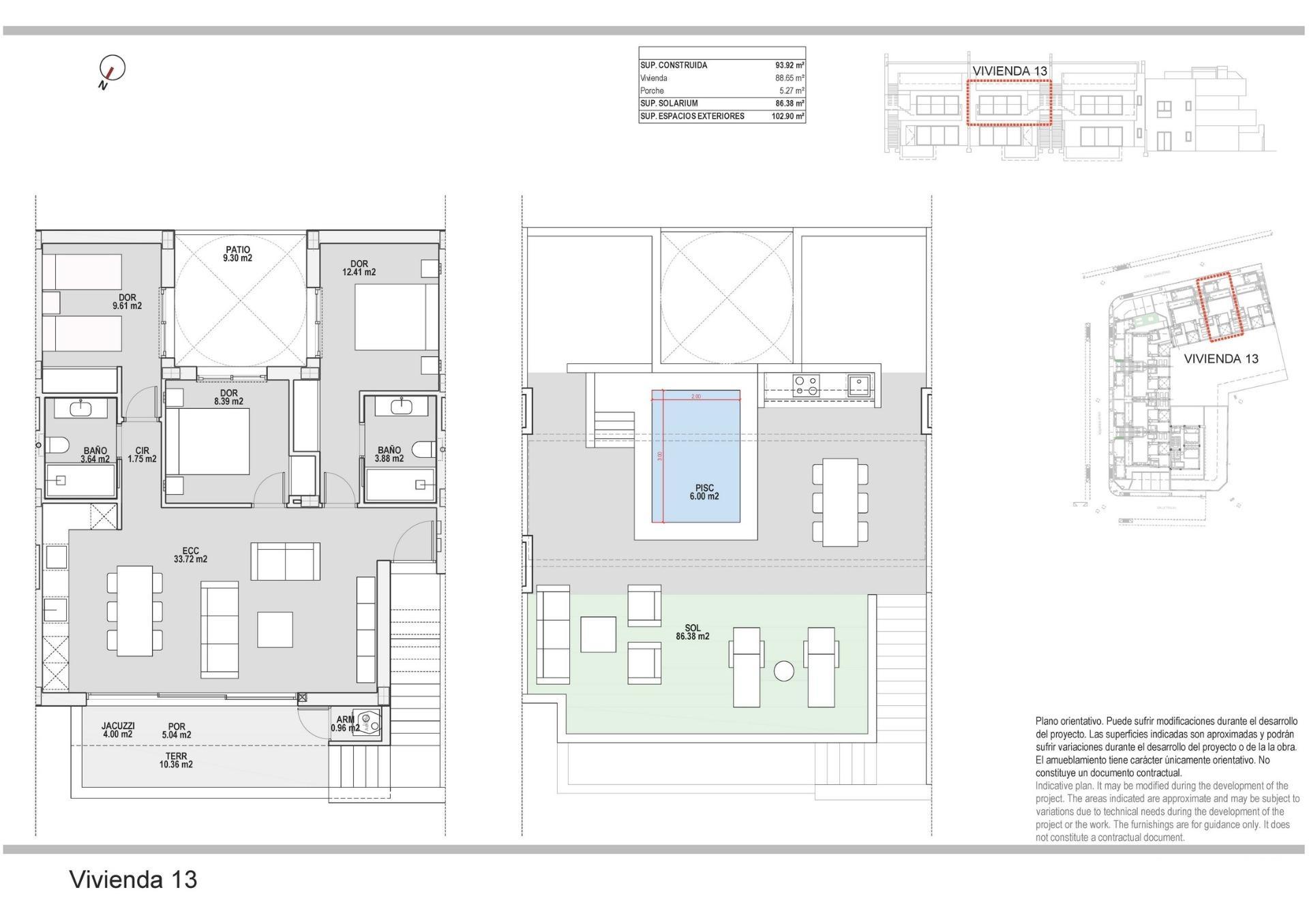 Bungalows neufs à vendre à Pilar de la Horadada, à 3 km de la plage — 15