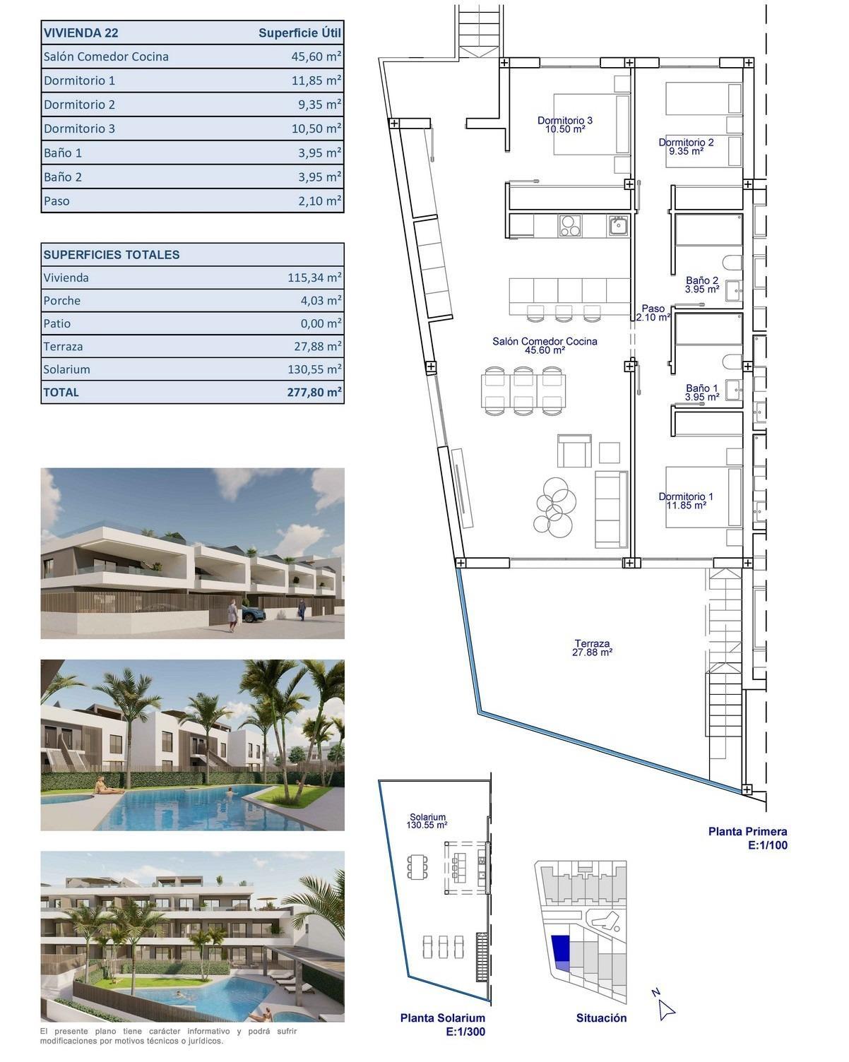 Nieuwbouwwoningen en bungalows te koop in Pilar de la Horadada, vlakbij het strand — 14