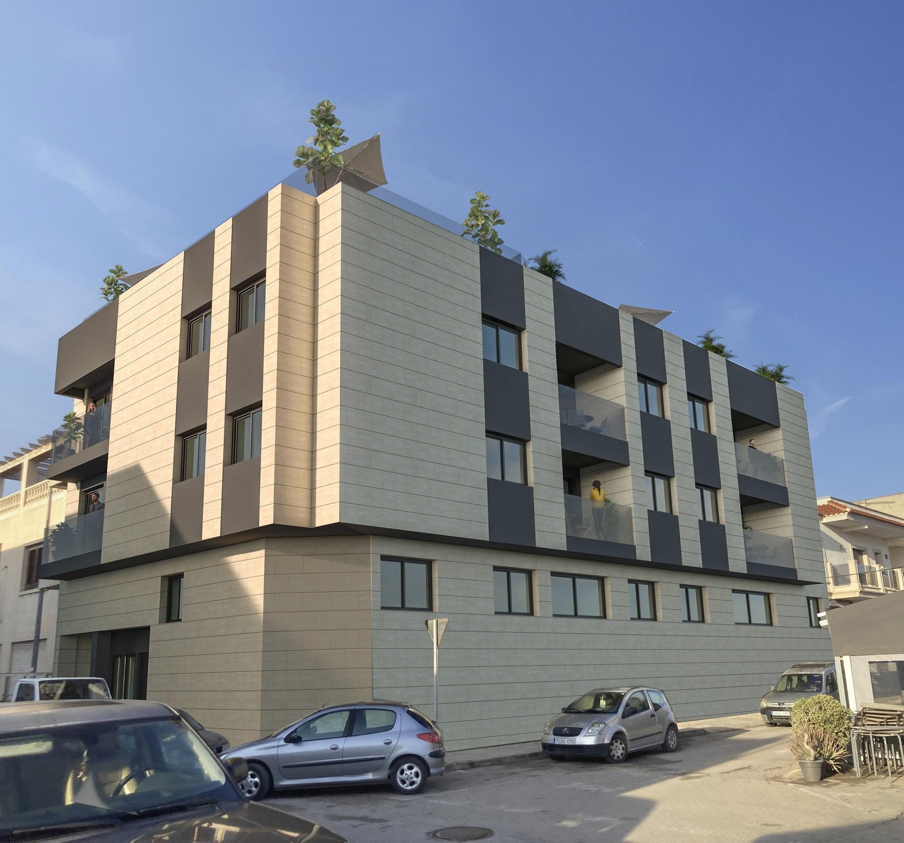 Apartamentos de nueva construcción en venta en Catral, Alicante, con piscina en la azotea