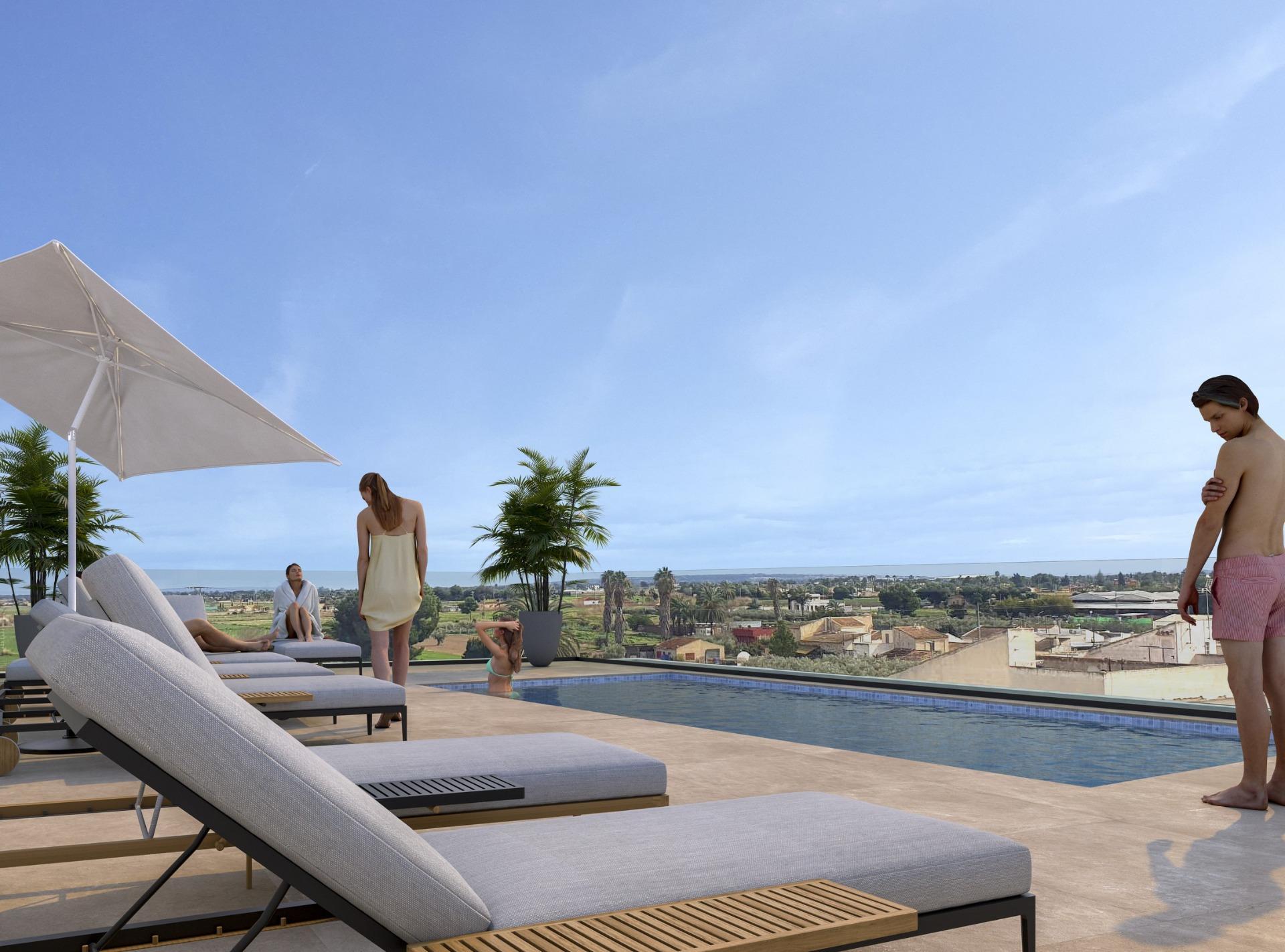 Appartements neufs à vendre à Catral Alicante avec piscine sur le toit — 2