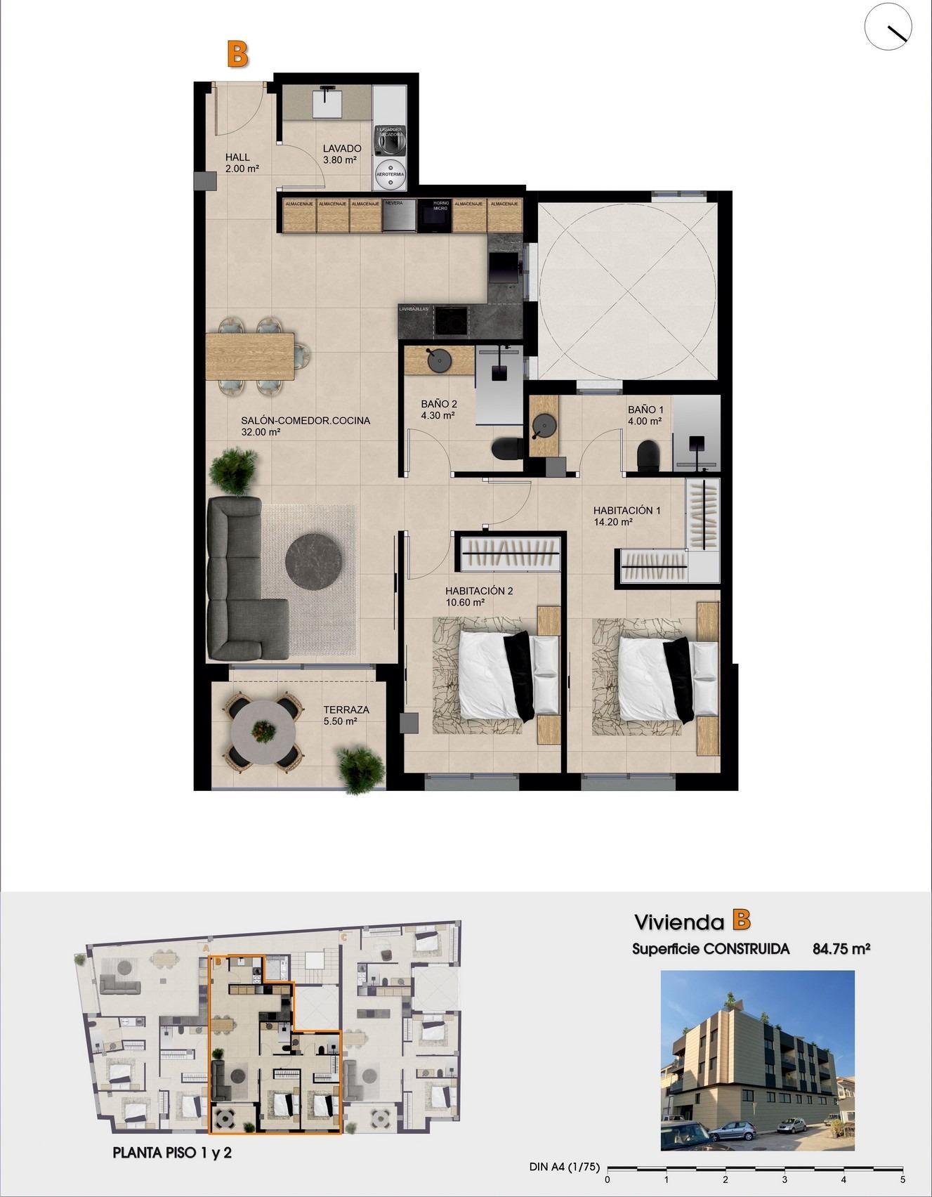 New Build Apartments for Sale in Catral Alicante with Rooftop Pool — 7