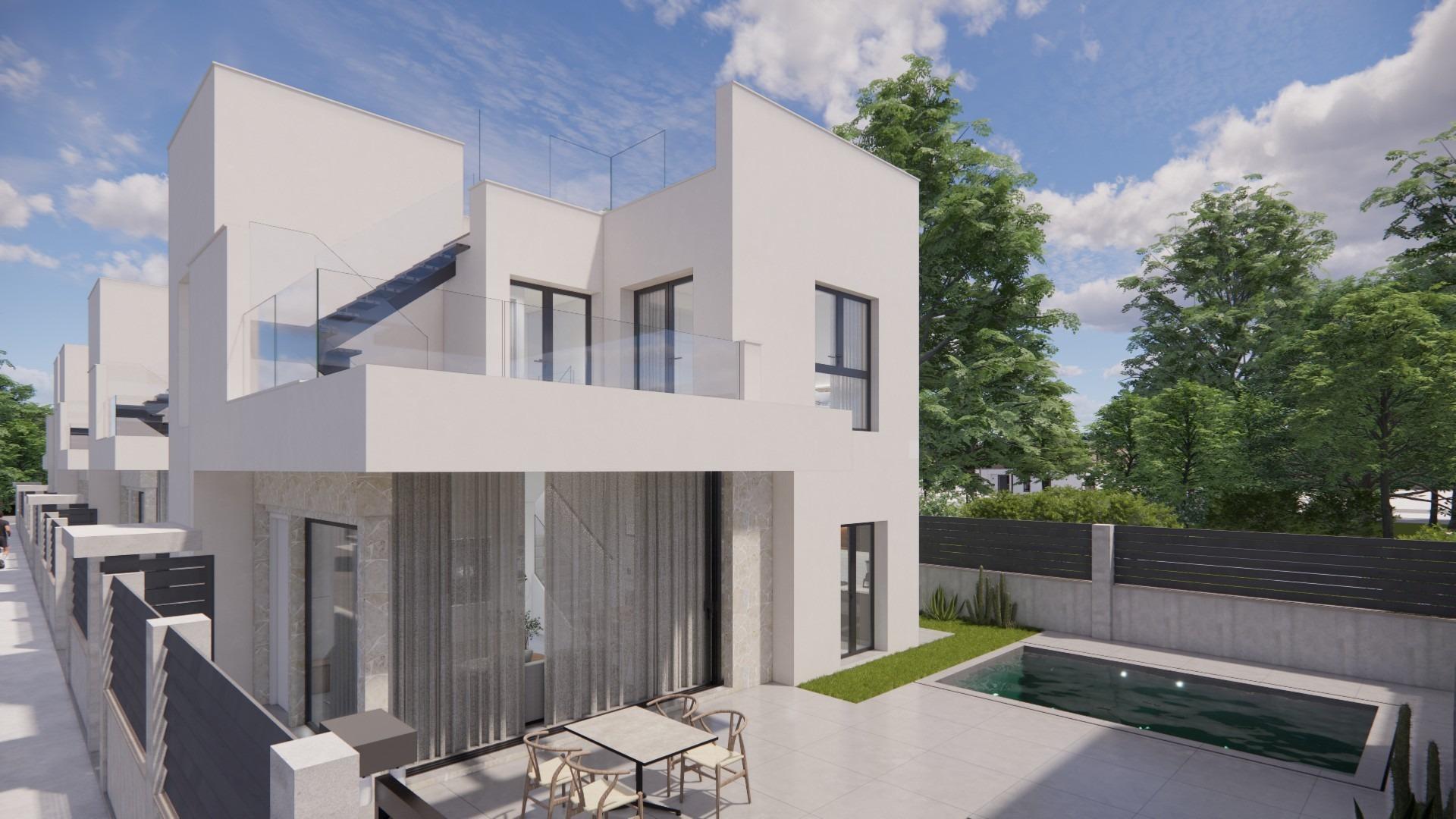 Moderne Neubauvillen in La Herrada Los Montesinos mit privatem Pool — 5