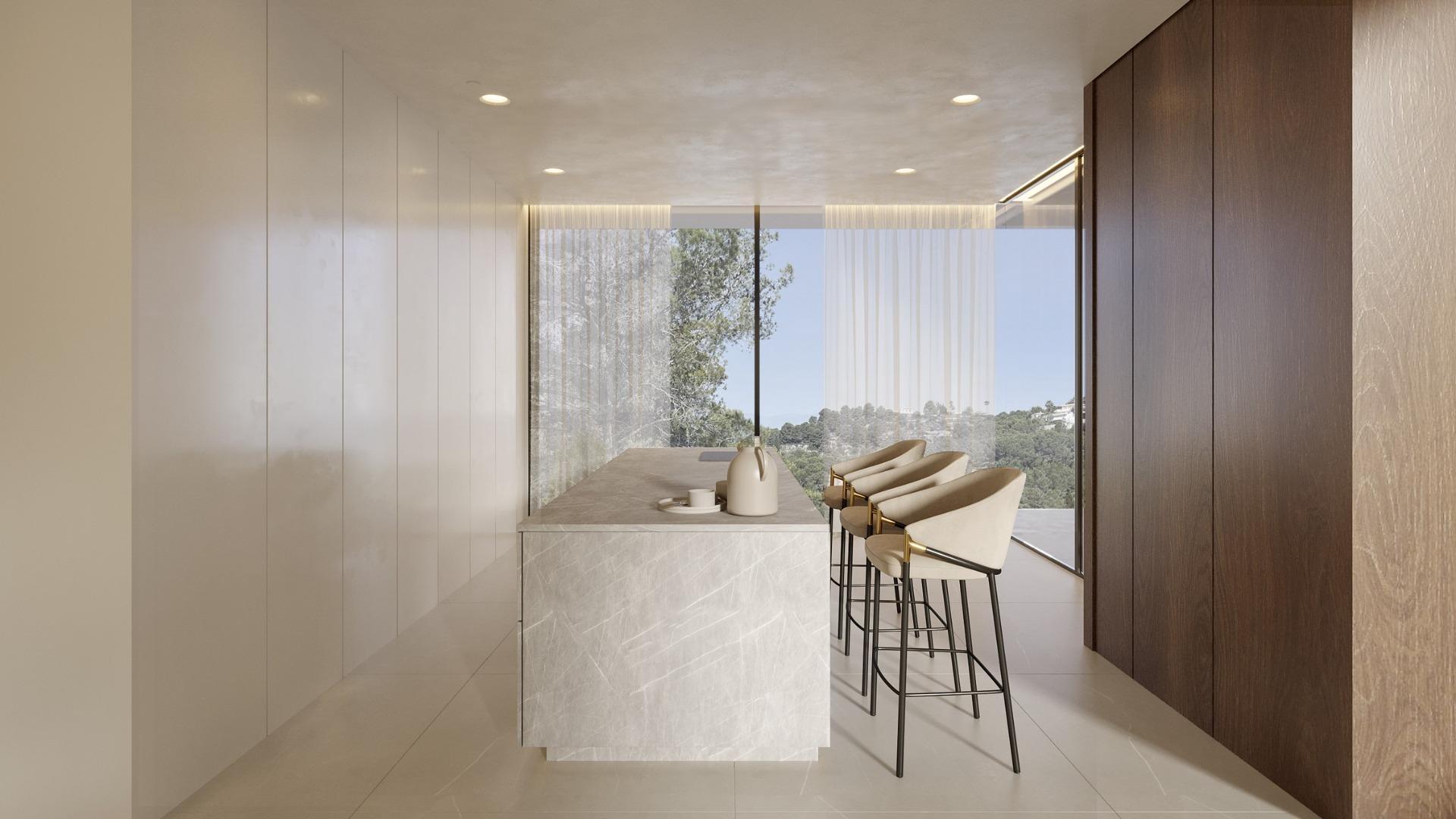 Luxe moderne villa met uitzicht op zee in Benimeit, Moraira — 10