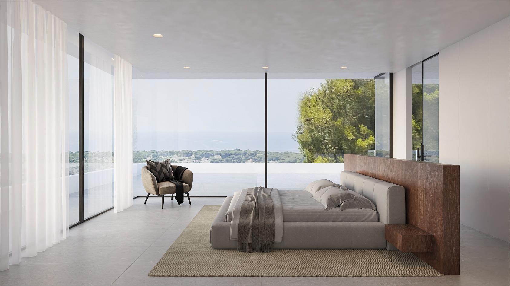 Luxe moderne villa met uitzicht op zee in Benimeit, Moraira — 12