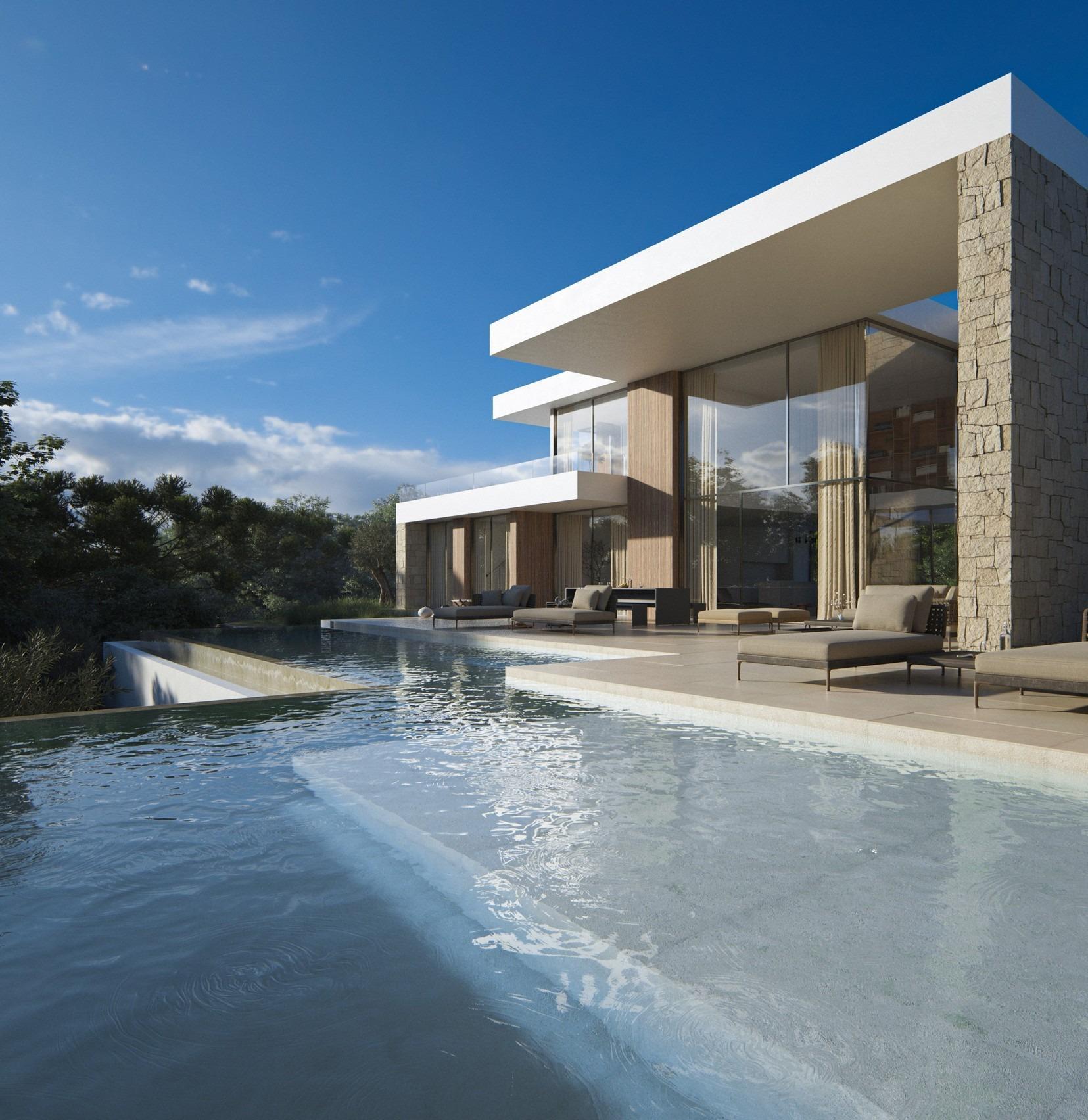 Luxe moderne villa met uitzicht op zee in Benimeit, Moraira — 3
