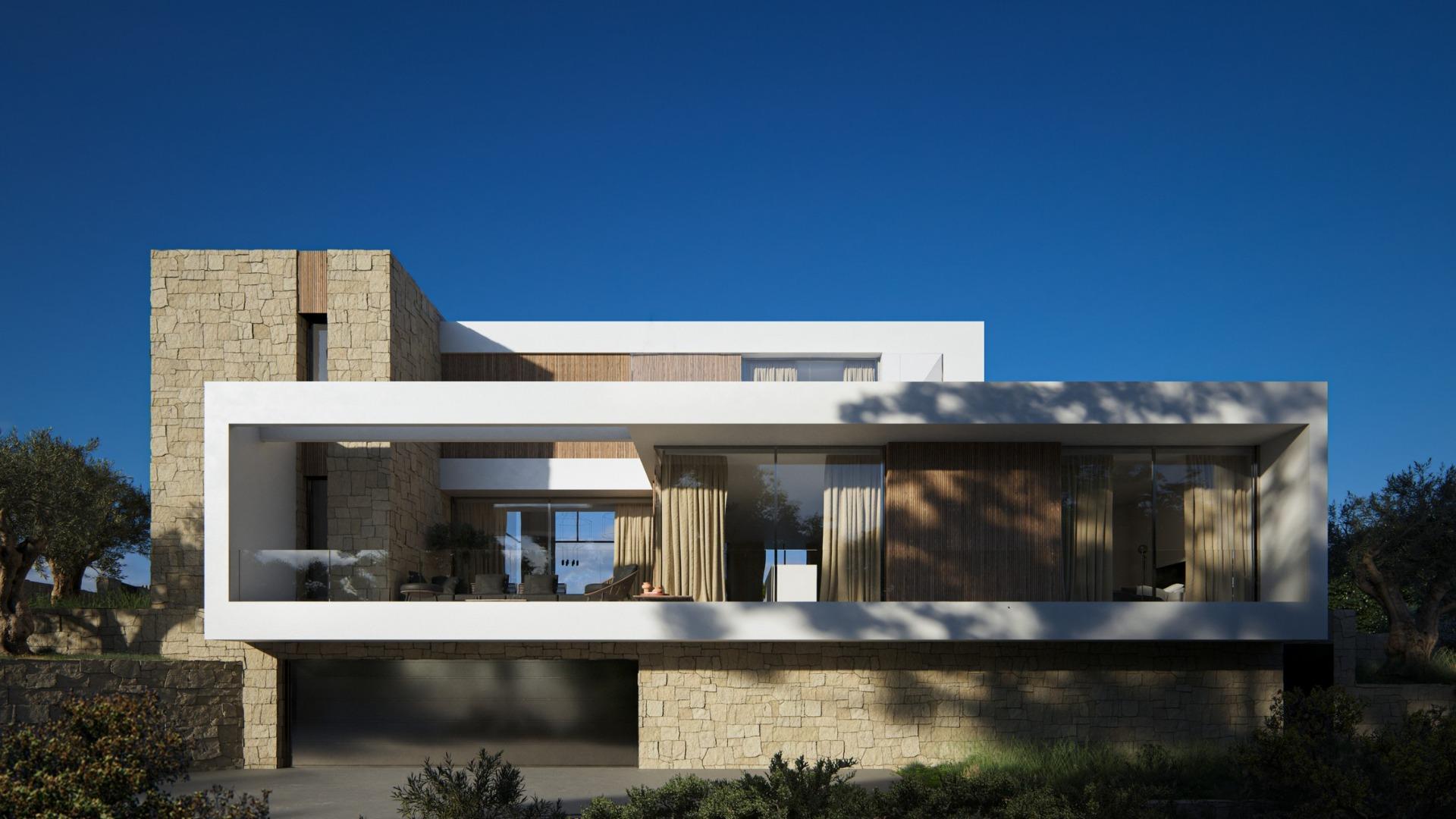 Luxe moderne villa met uitzicht op zee in Benimeit, Moraira — 4