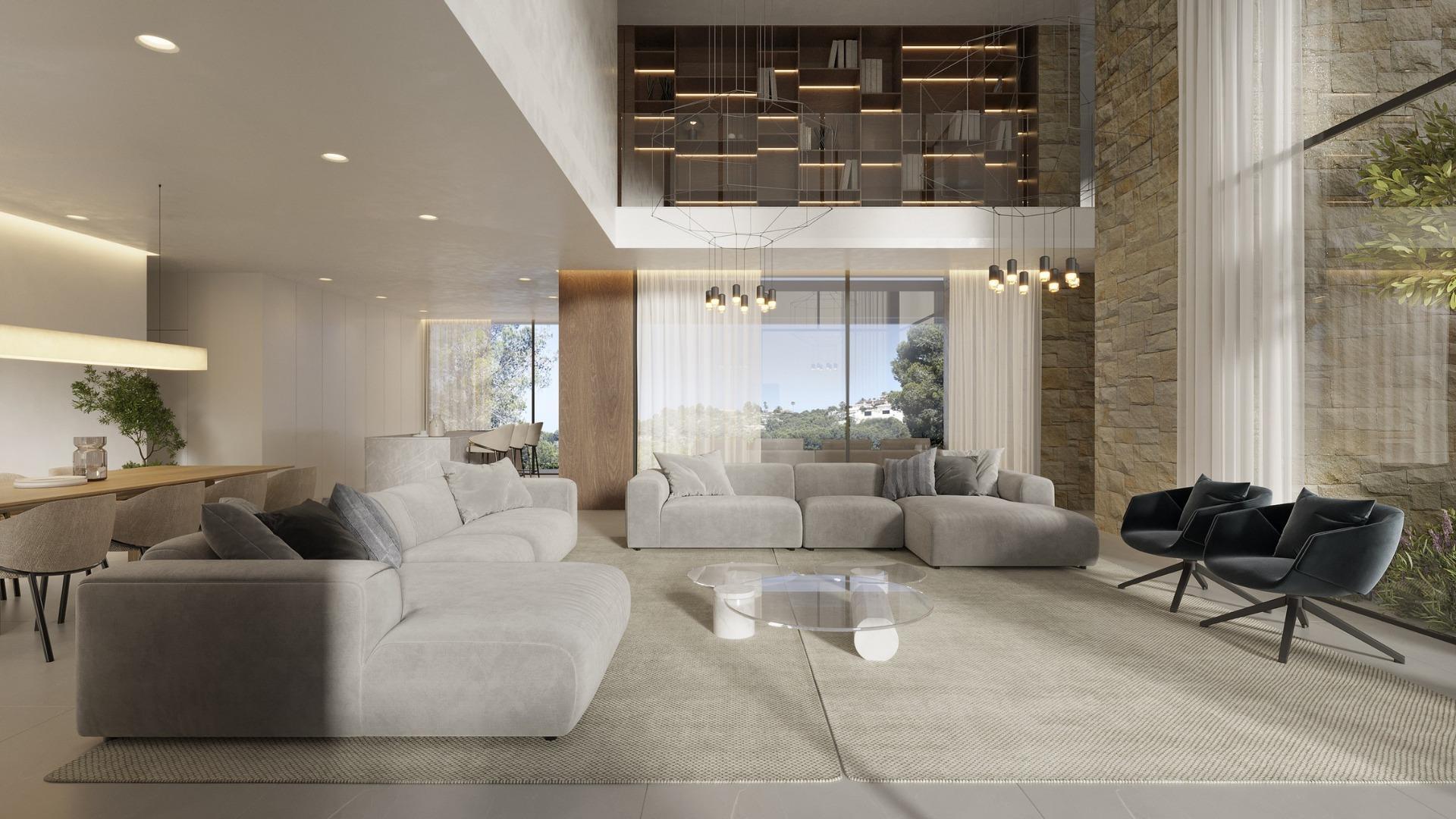 Luxe moderne villa met uitzicht op zee in Benimeit, Moraira — 8