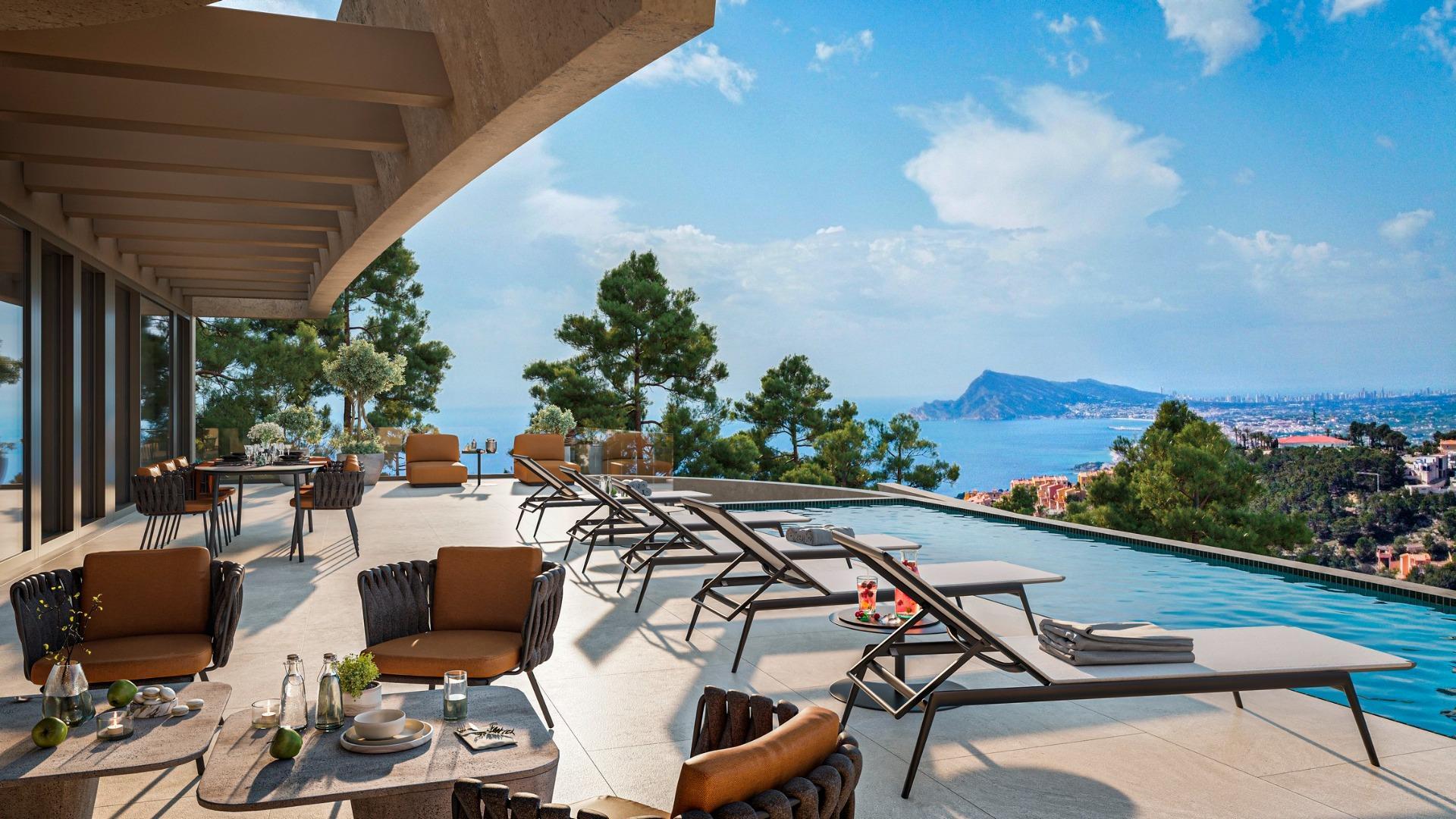 Villa de lujo contemporánea con vistas panorámicas al mar en Altea Hills, Costa Blanca Norte