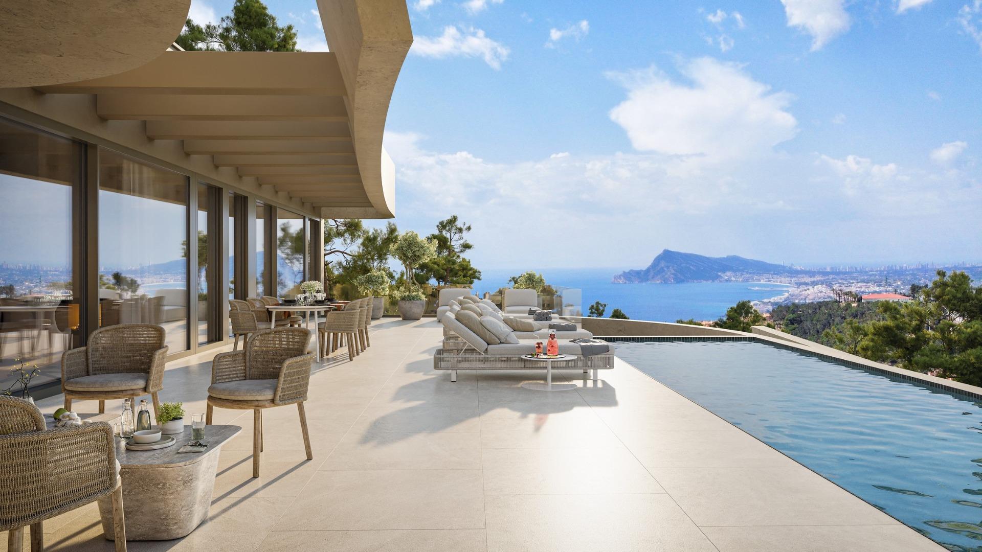 Contemporary Luxury Villa with Panoramic Sea Views in Altea Hills, Costa Blanca North — 4