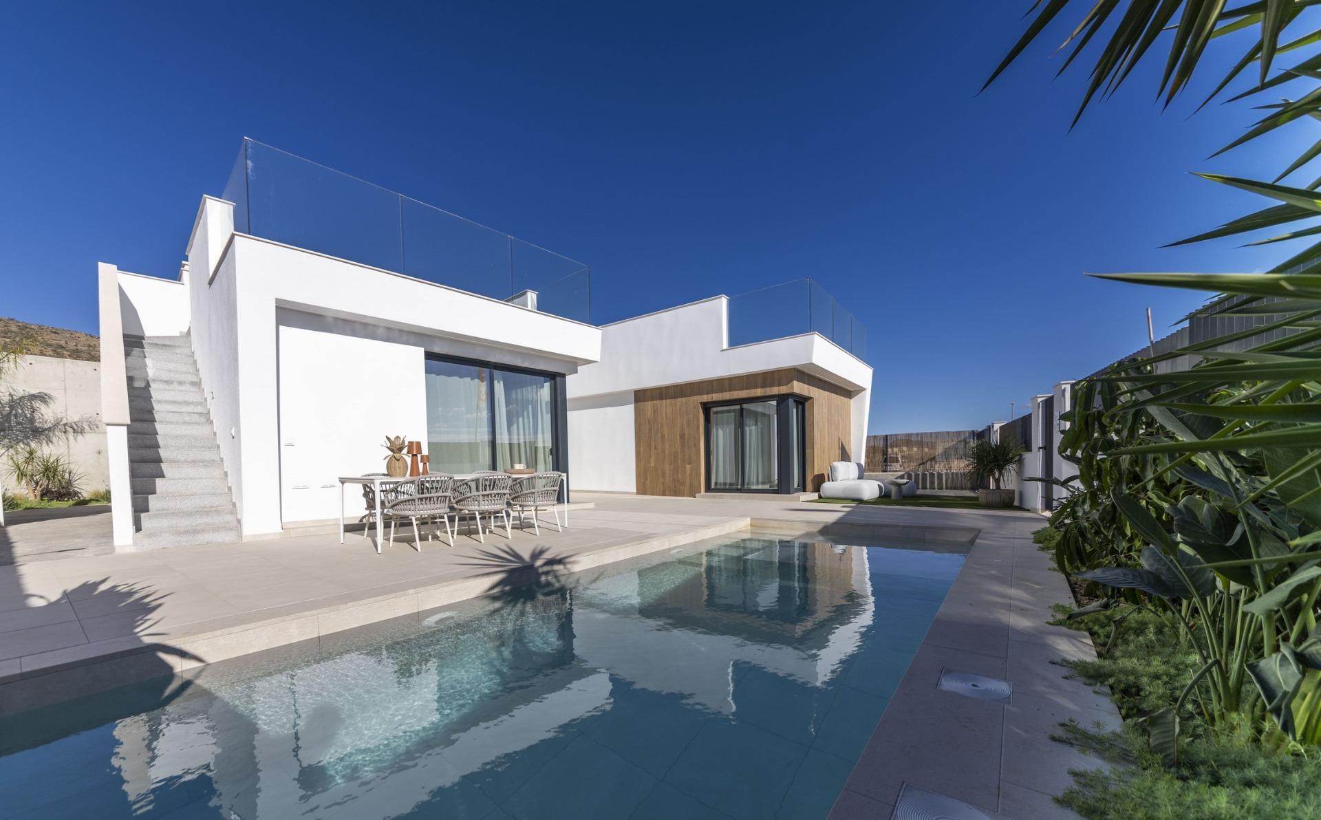 Villas neuves à Altaona Golf Resort, Murcie, avec piscine privée et vue sur les montagnes