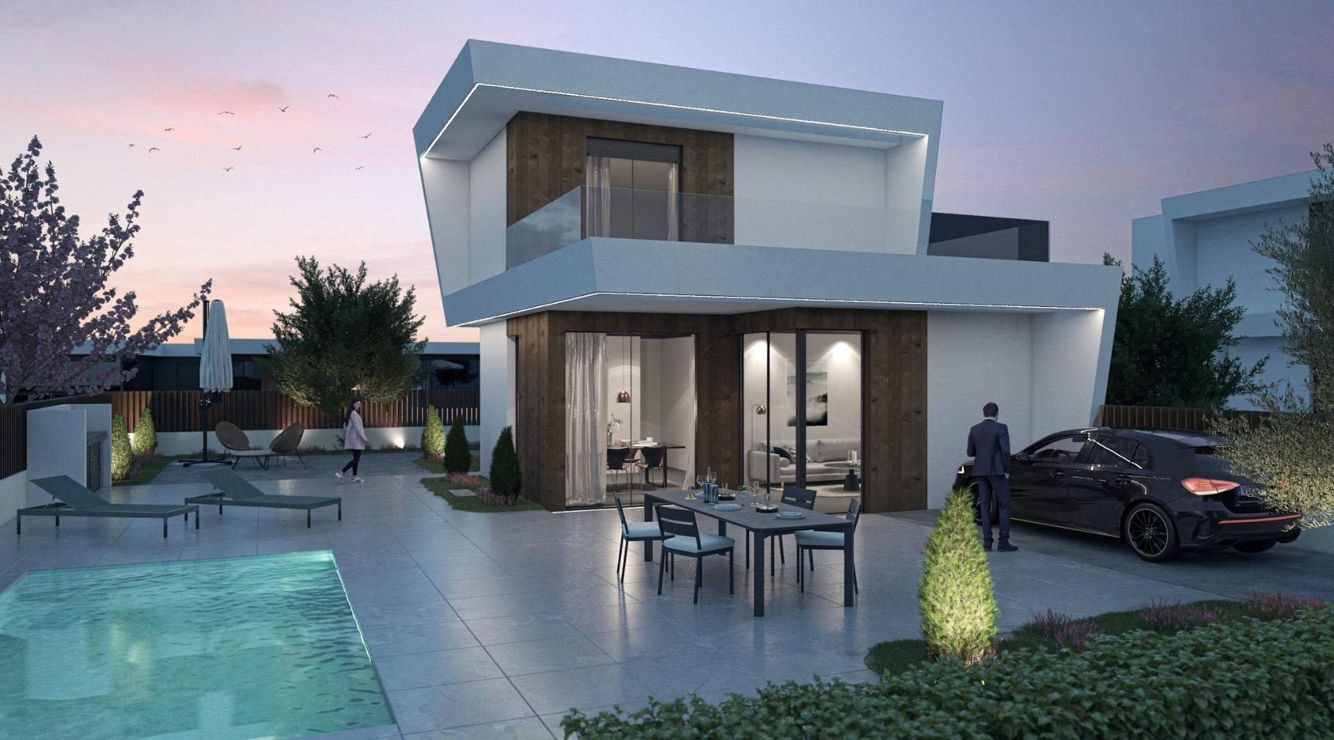Nowe wille w Altaona Golf Resort w Murcji z prywatnym basenem i widokiem na góry — 4