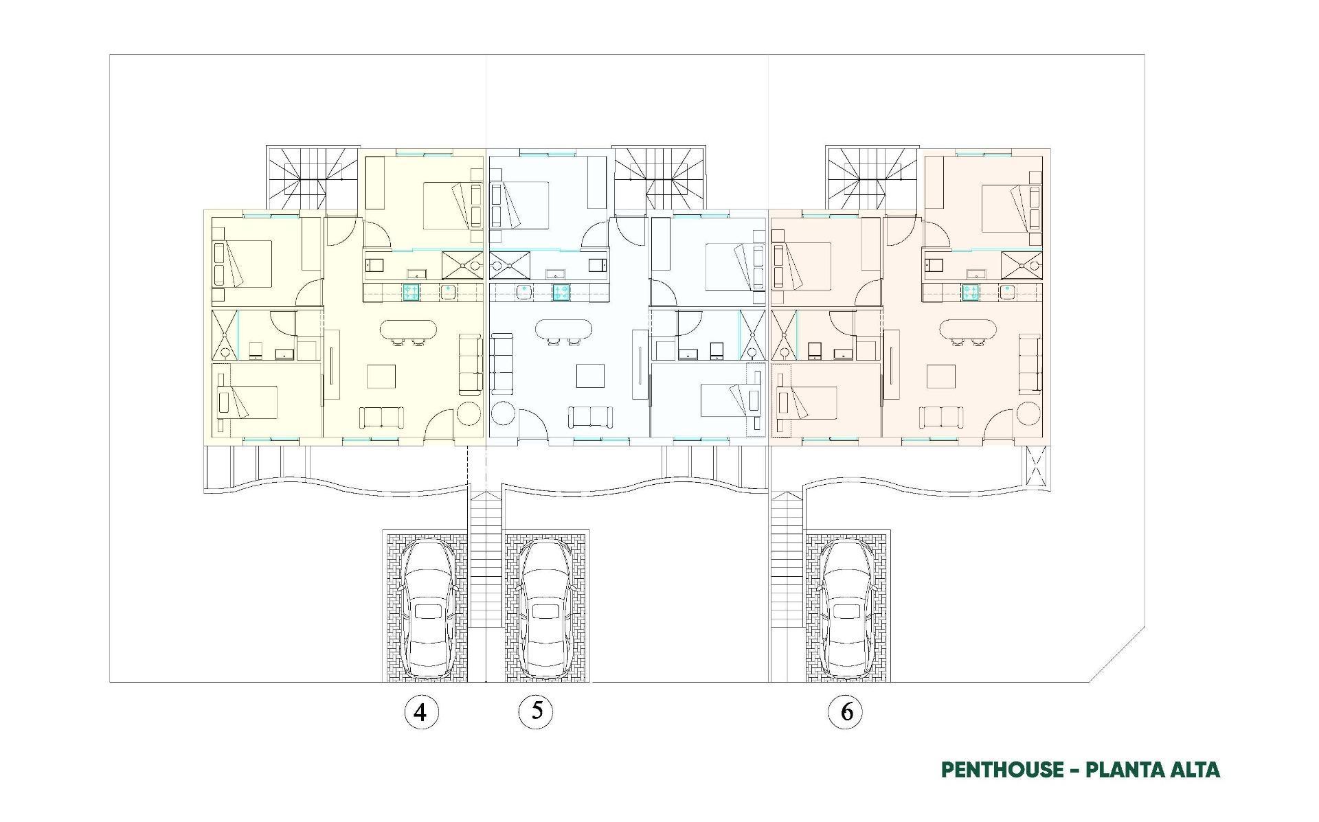 Bungalows de nueva construcción de estilo boutique con piscina privada en Pilar de la Horadada, a 2 km de la playa — 7