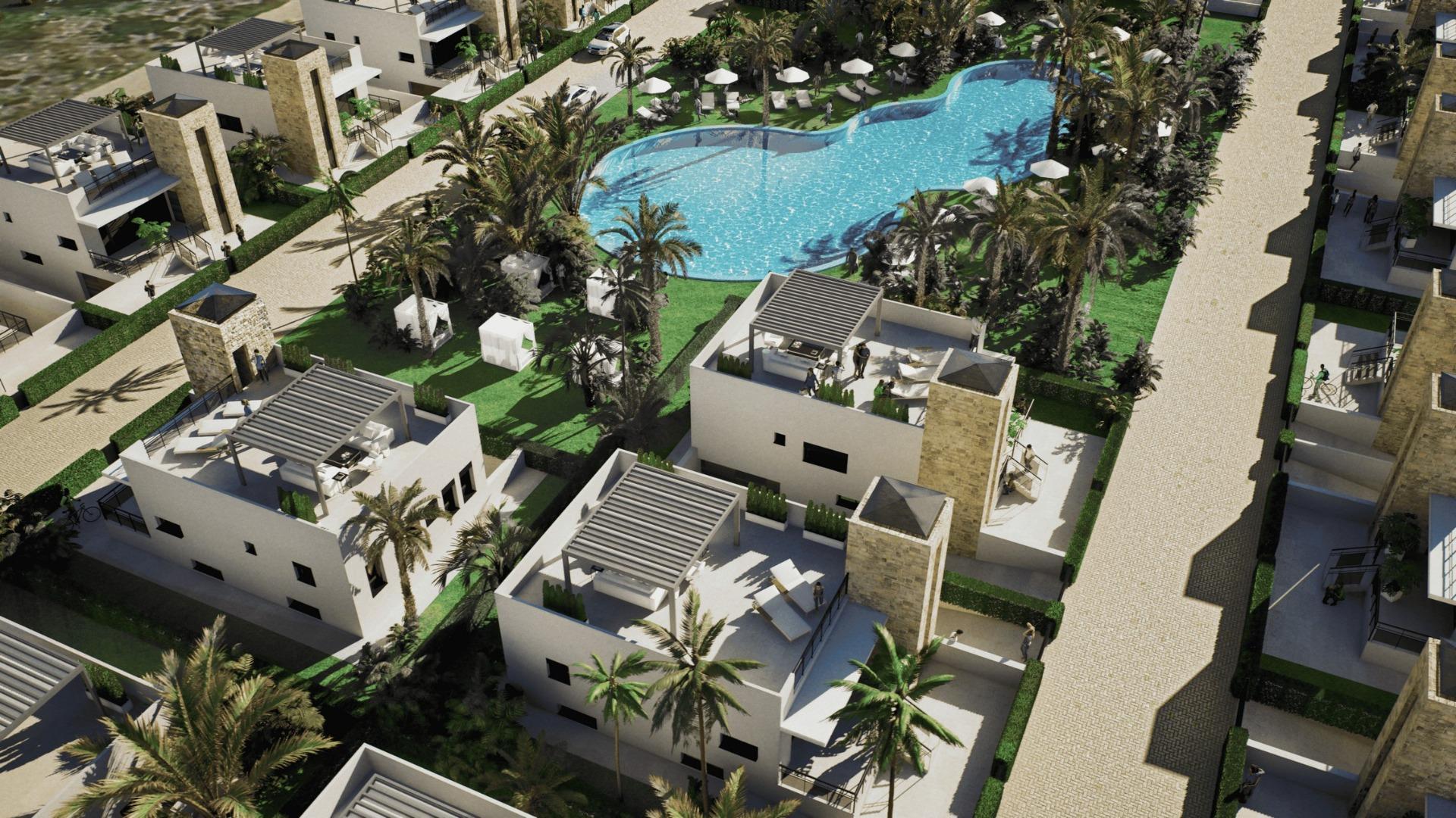 Villas de nueva construcción en Camposol Golf (Mazarrón-Murcia) con solárium privado y sótano — 5