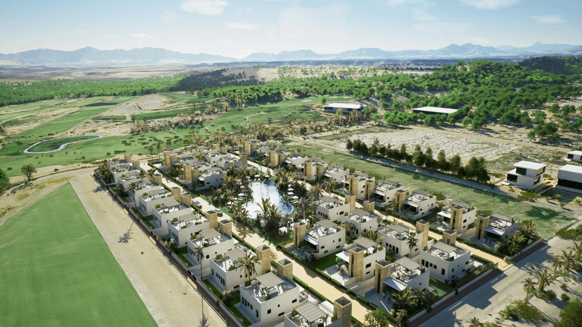 Nieuwbouwwilla’s in Camposol Golf (Mazarrón-Murcia) met eigen dakterras en kelder — 2
