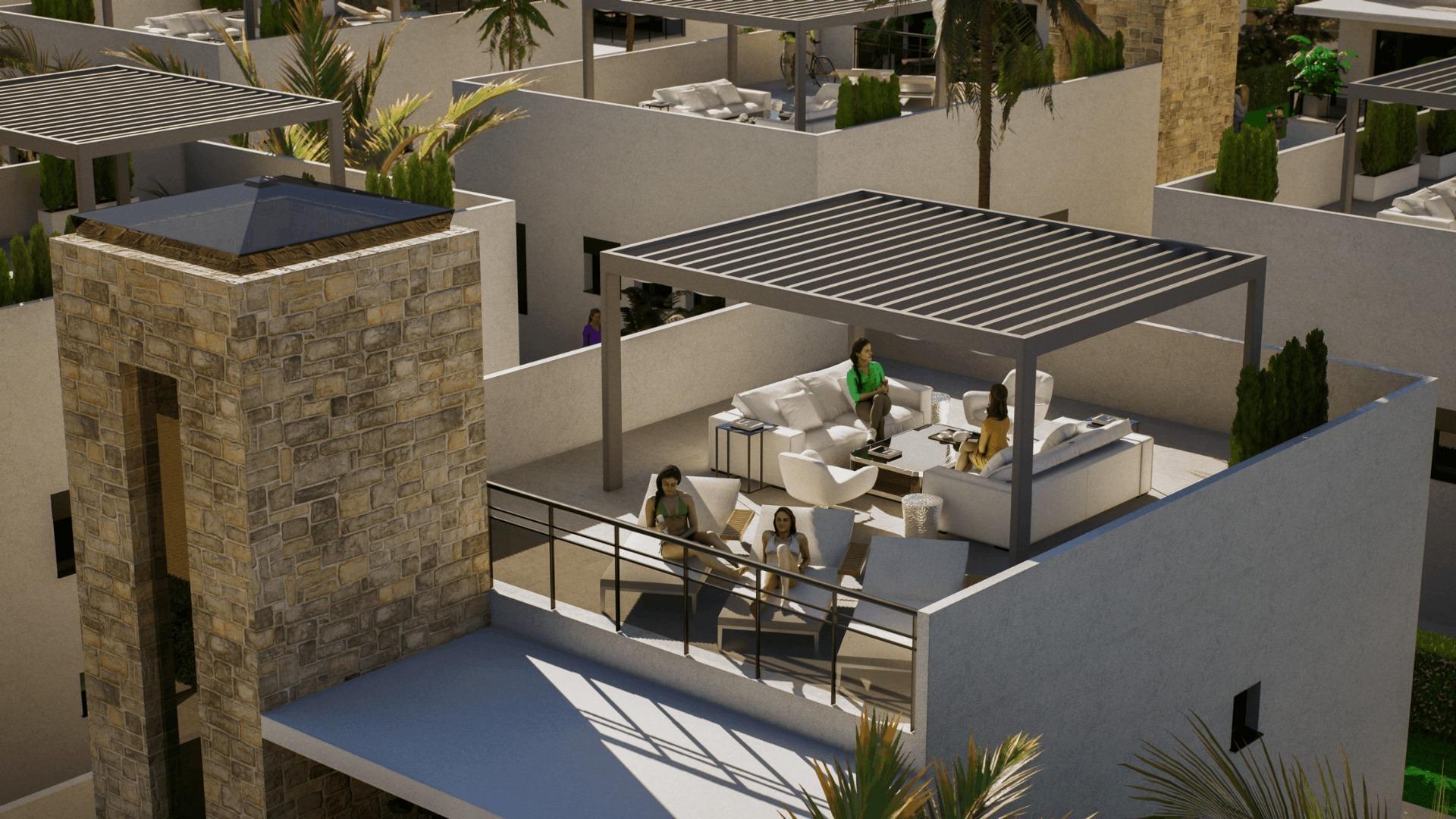 Nieuwbouwwilla’s in Camposol Golf (Mazarrón-Murcia) met eigen dakterras en kelder — 8