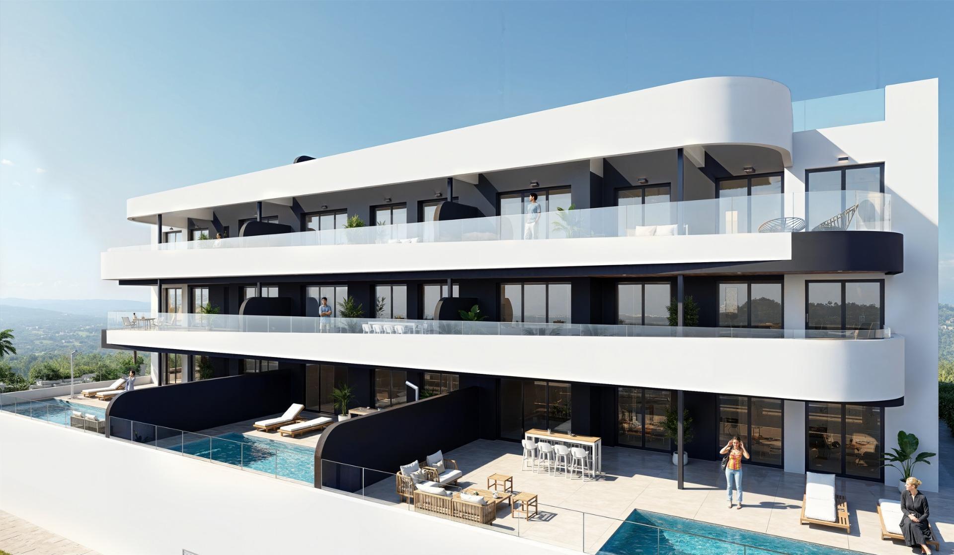 Nowe apartamenty i wille z widokiem na pole golfowe w La Serena Golf w Los Alcazares — 4