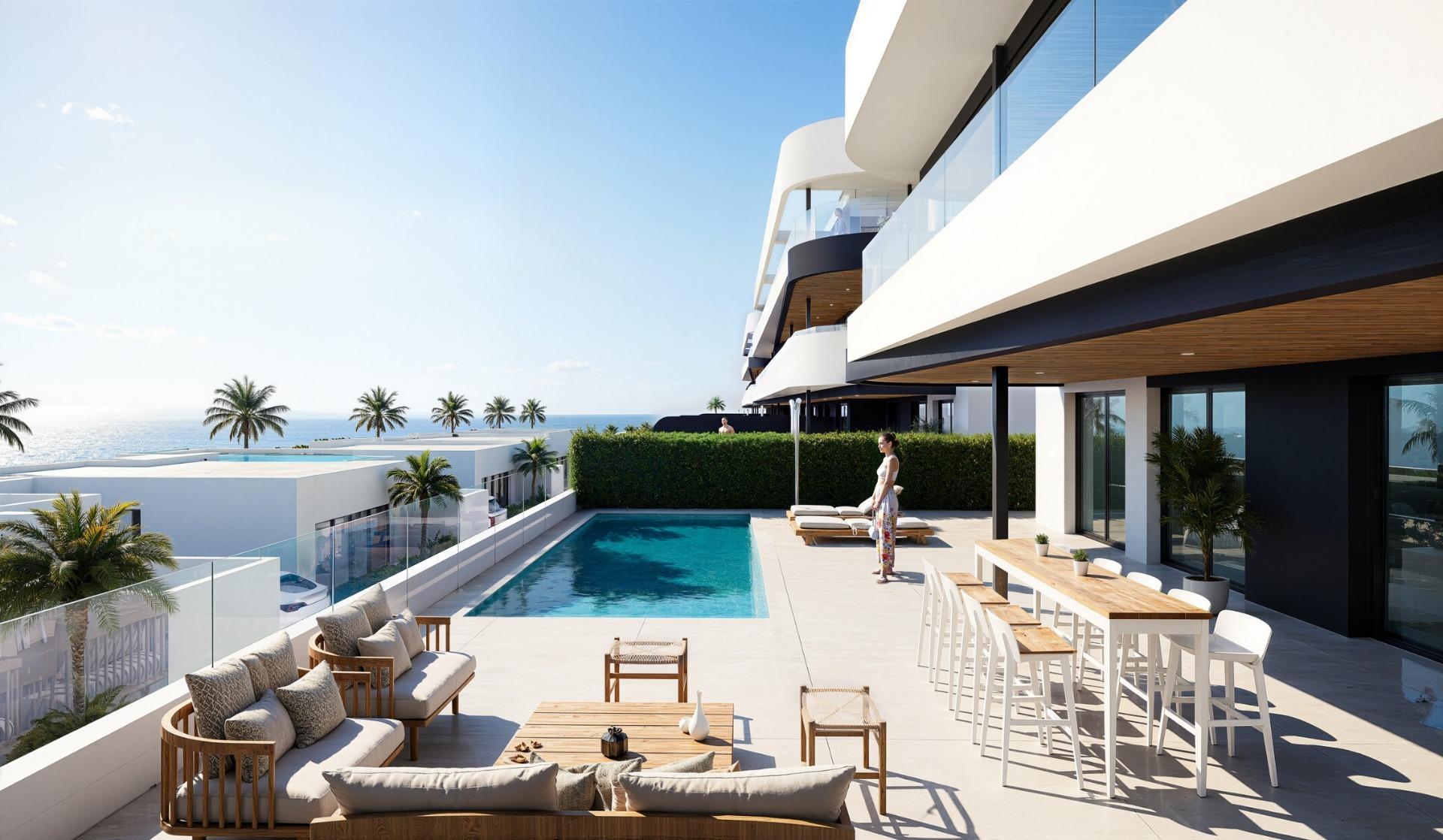 Apartamentos y villas de nueva construcción frente al campo de golf La Serena Golf en Los Alcázares — 14