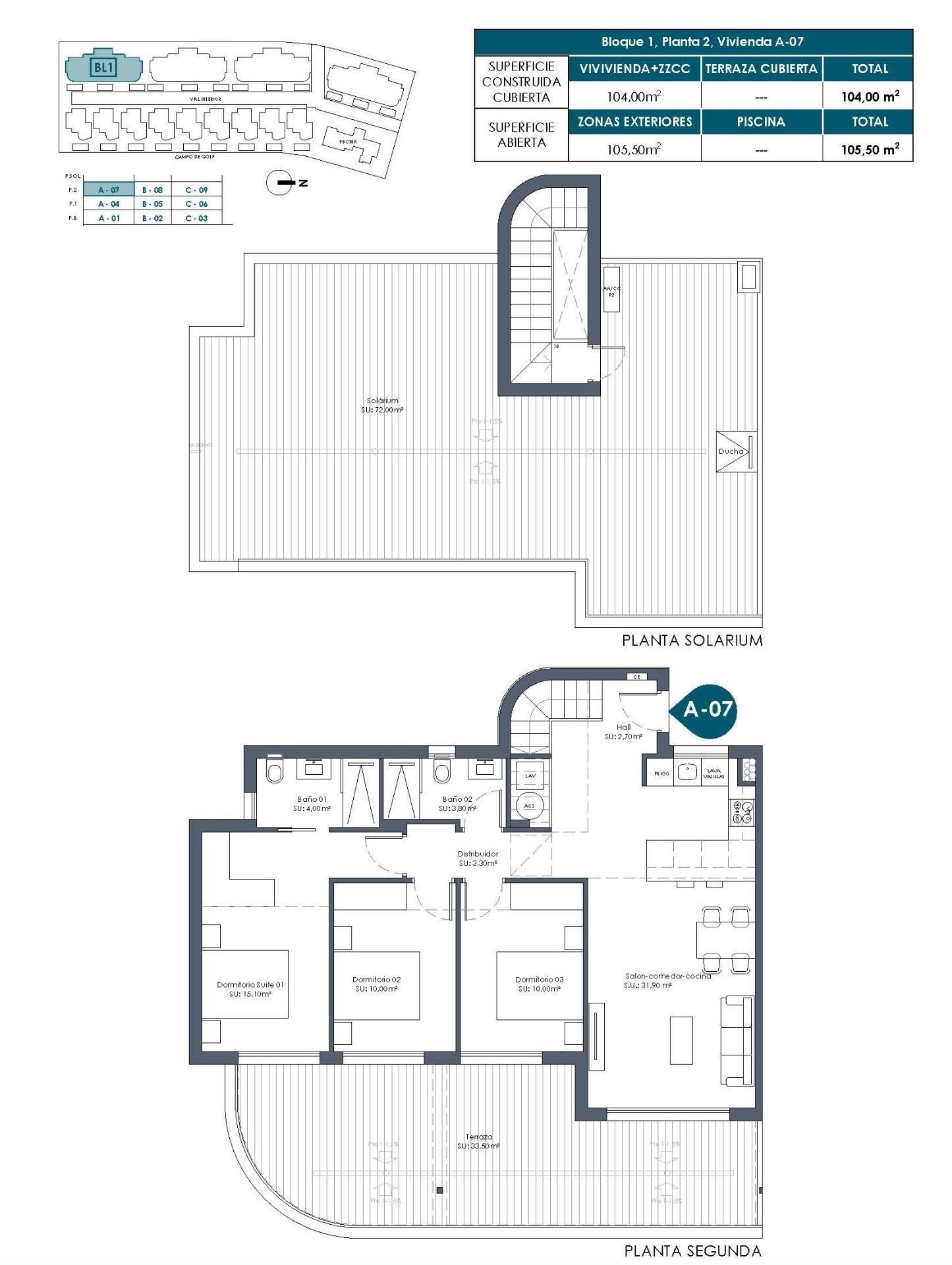 New Build Golf Front Apartments and Villas in La Serena Golf Los Alcazares — 11