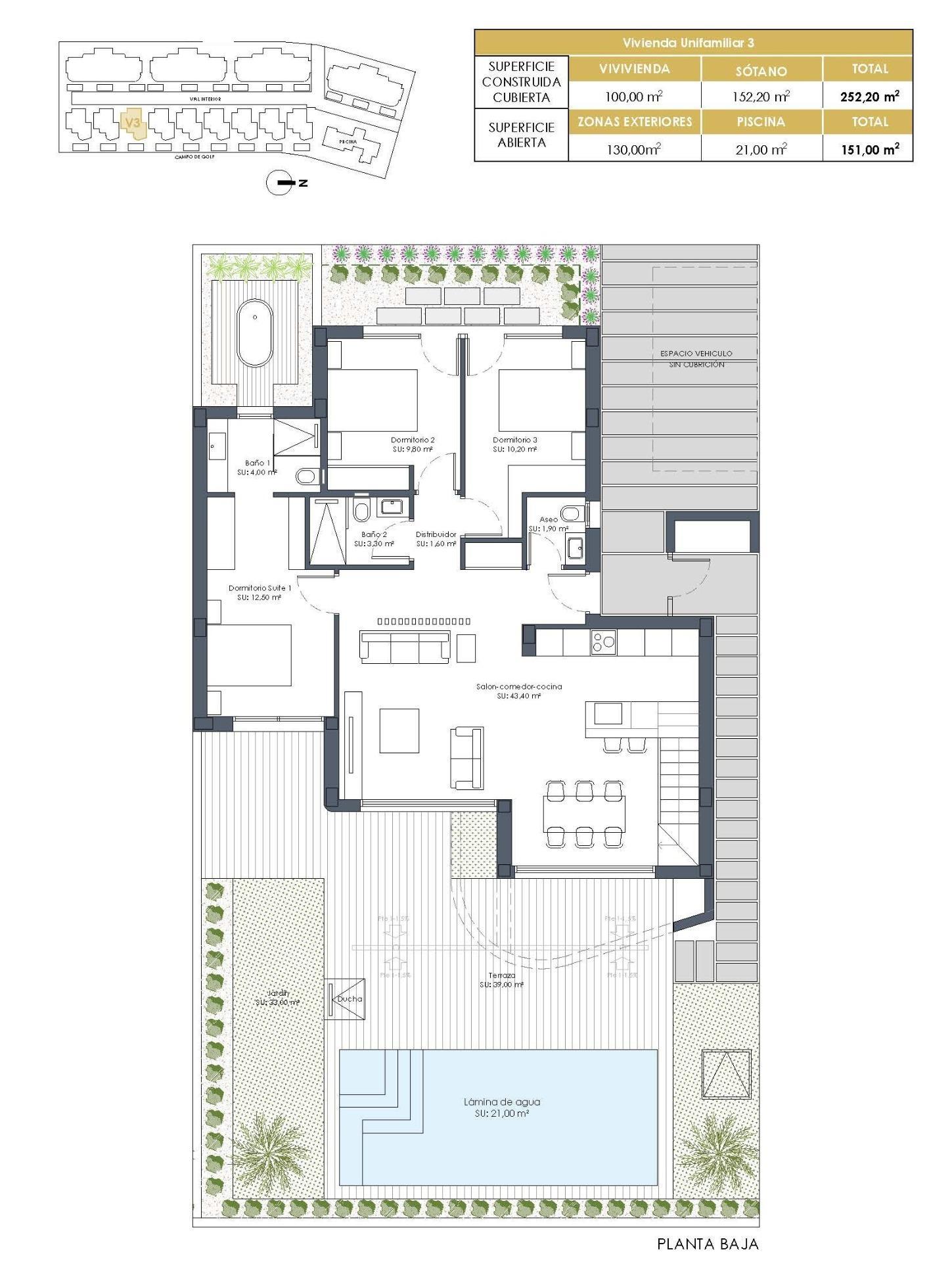 New Build Golf Front Apartments and Villas in La Serena Golf Los Alcazares — 8