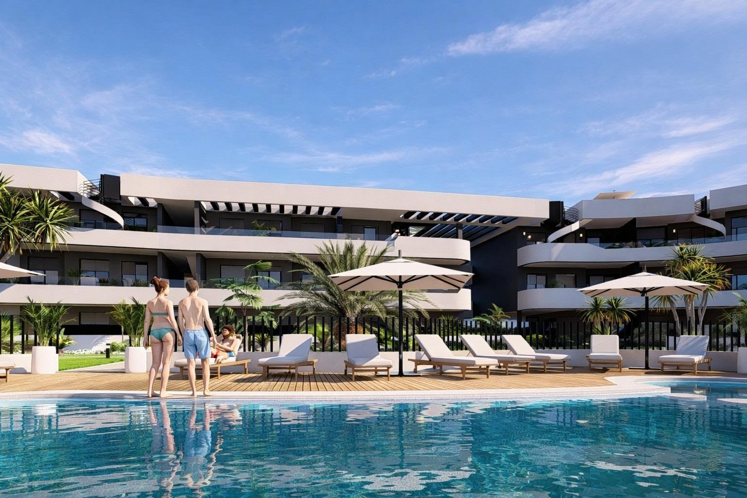 Luxe appartementen aan de golfbaan vlak bij de zee in Los Alcázares, Costa Cálida