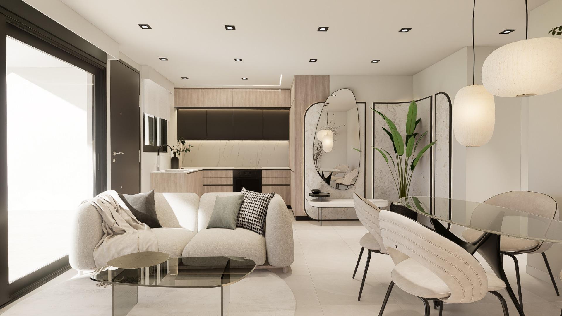 Nowe bungalowy z ogrodem lub solarium w pobliżu plaży w Pilar de la Horadada — 15