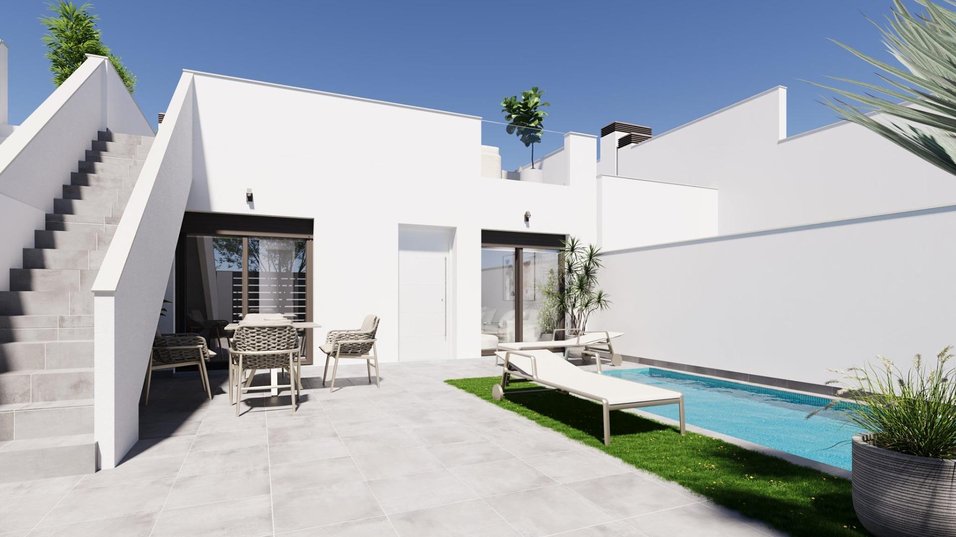 Modern, newly built semi-detached and terraced homes with private pools at El Alba Resort-Torre Pacheco — 3